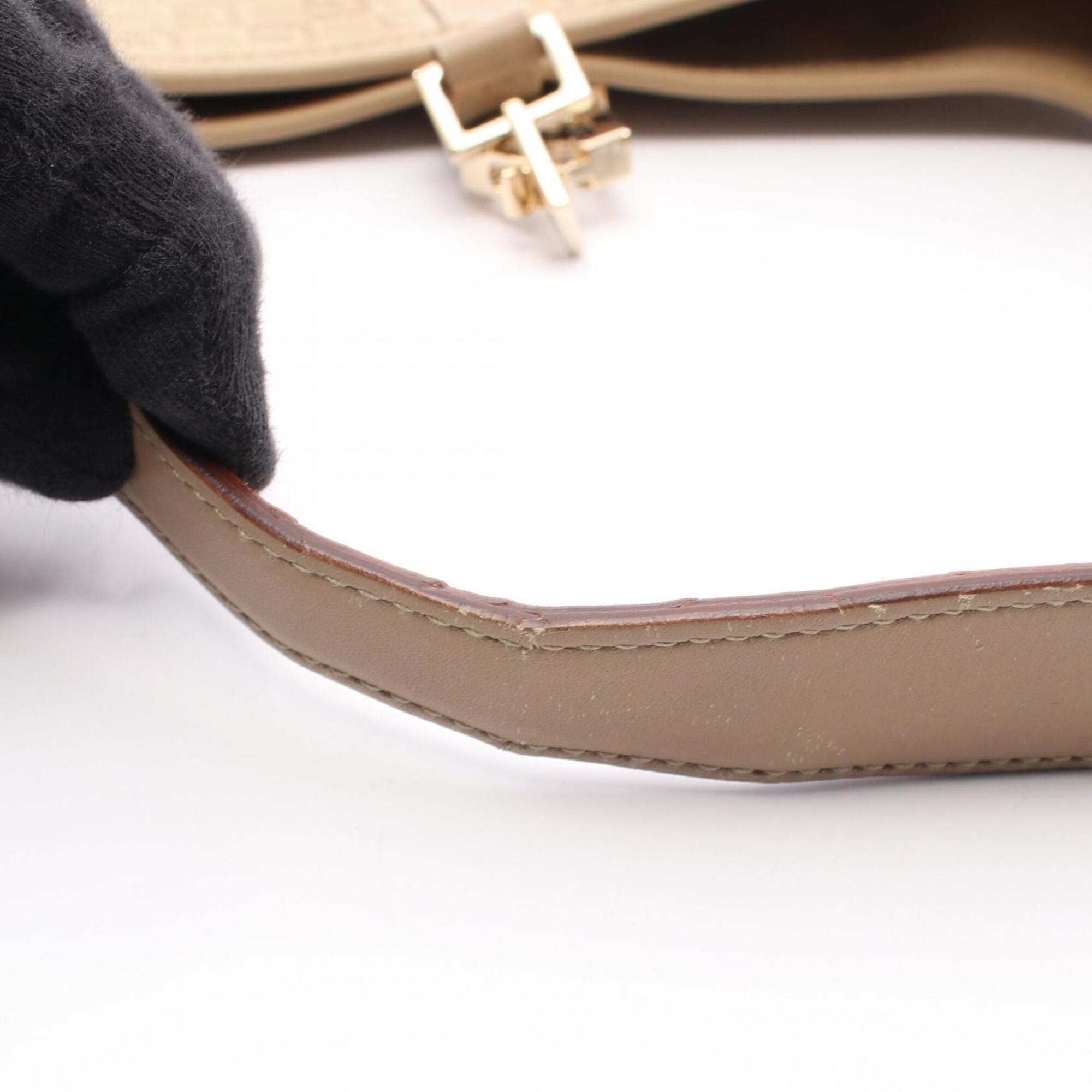 Gucci Beige Suede Leather Shoulder Bag (Pre-Owned)