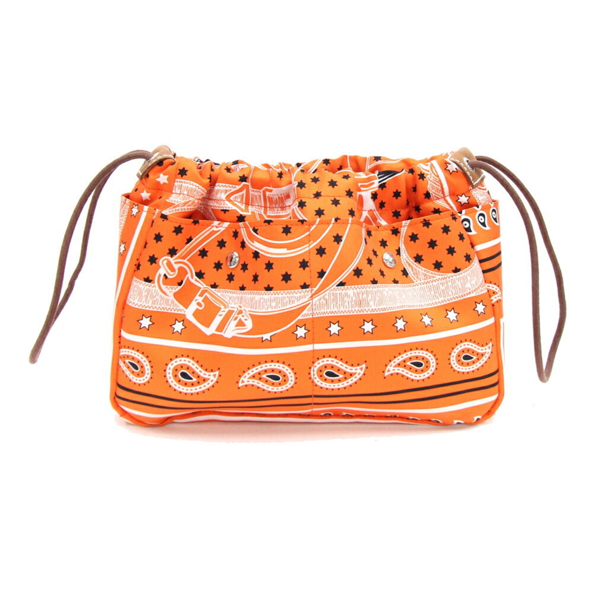 Hermes Orange Silk Pouch (Pre-Owned)