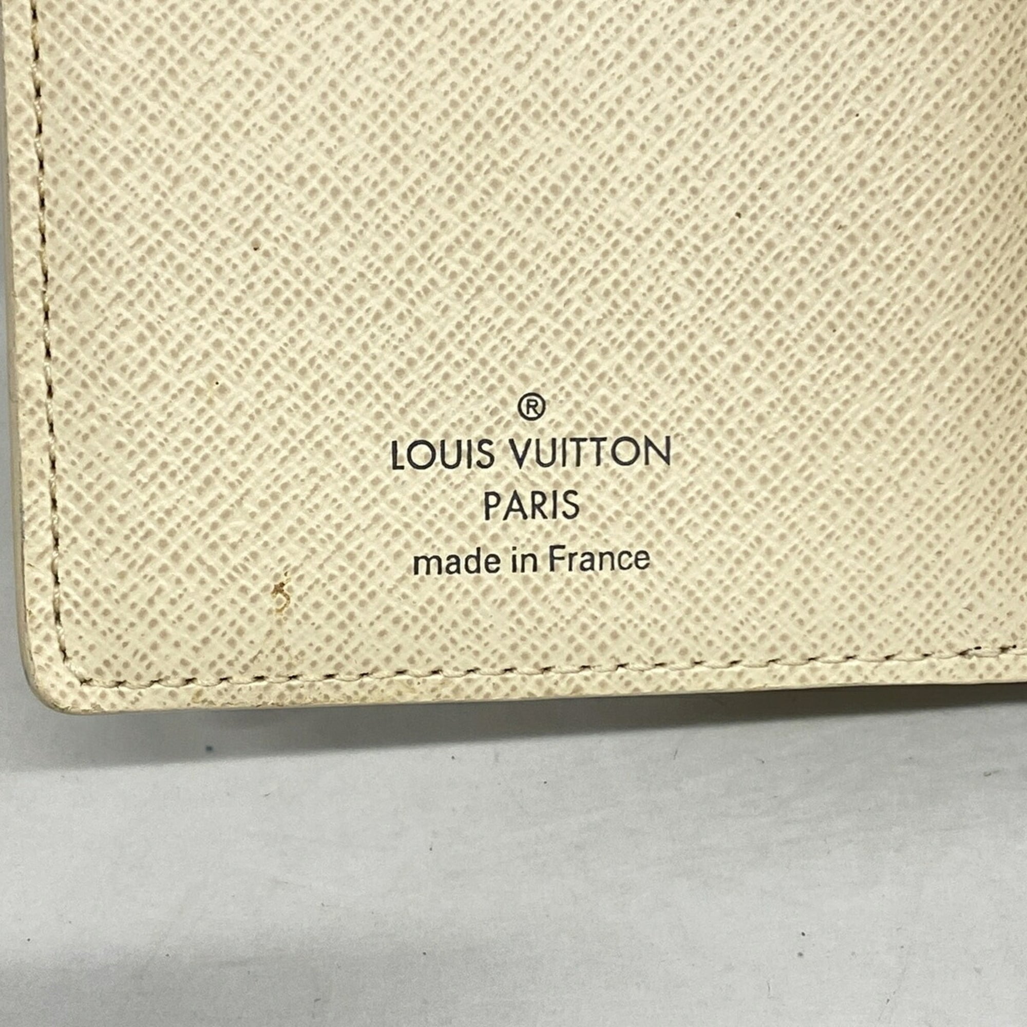Louis Vuitton White Wallet (Tri-Fold) (Pre-Owned)