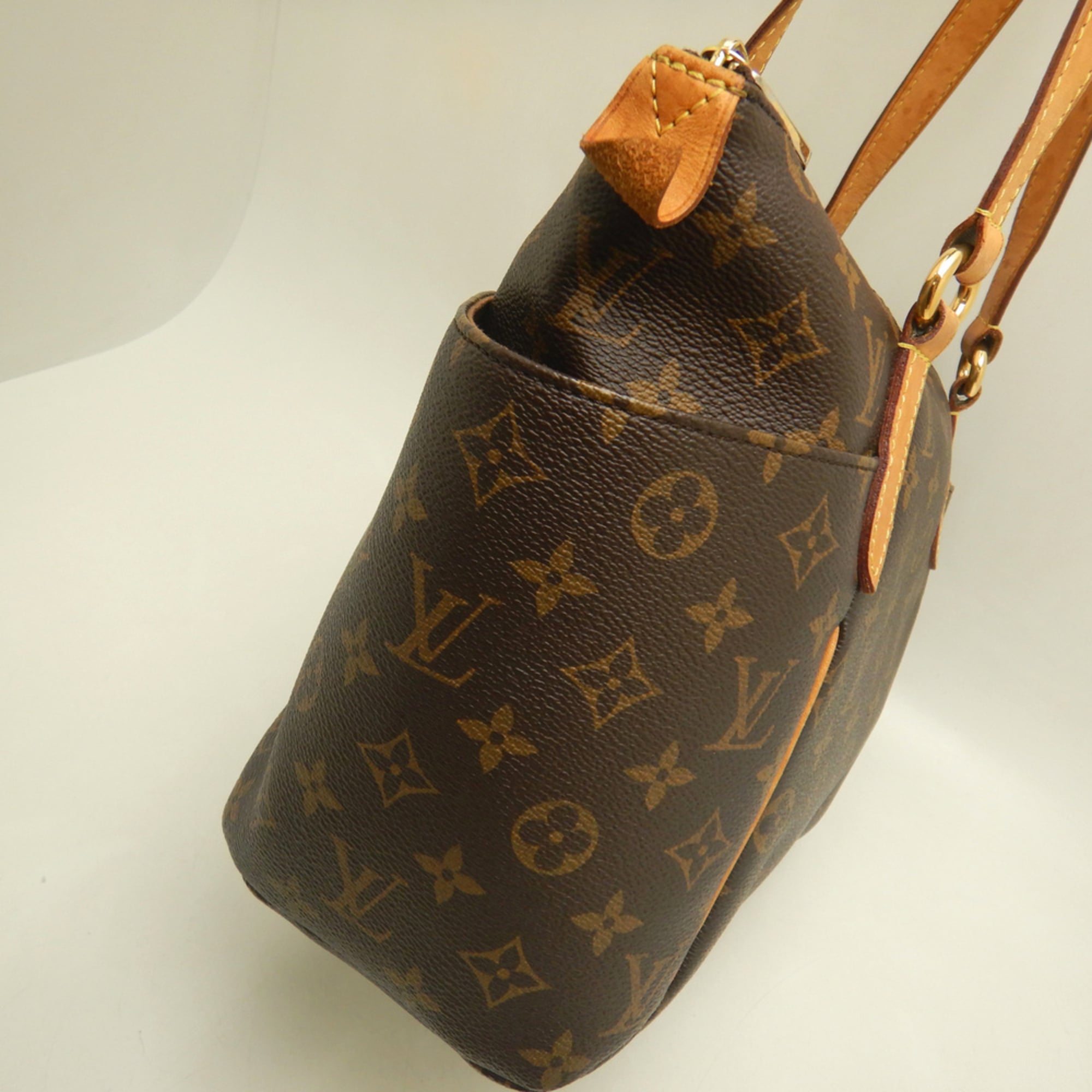 Louis Vuitton Black Brown Monogram Monogram Canvas Tote Bag (Pre-Owned)