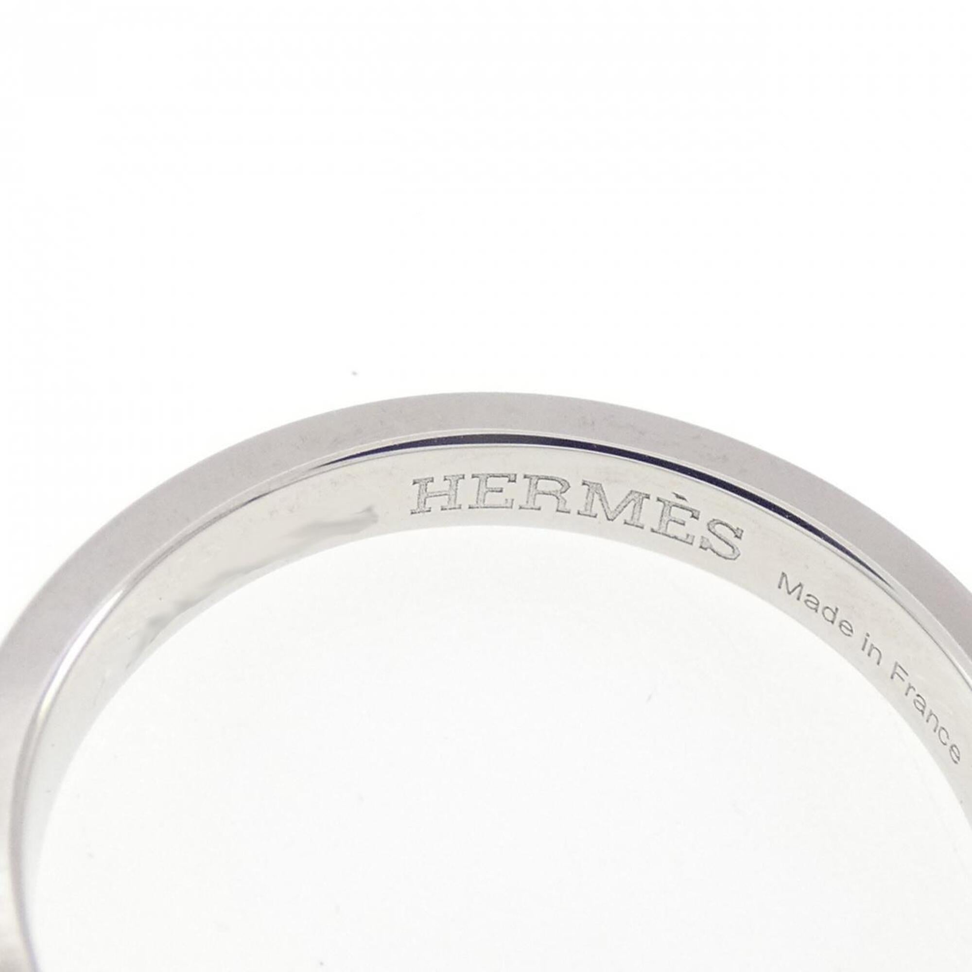 Hermes Platinum 950 Band Ring (Pre-Owned)
