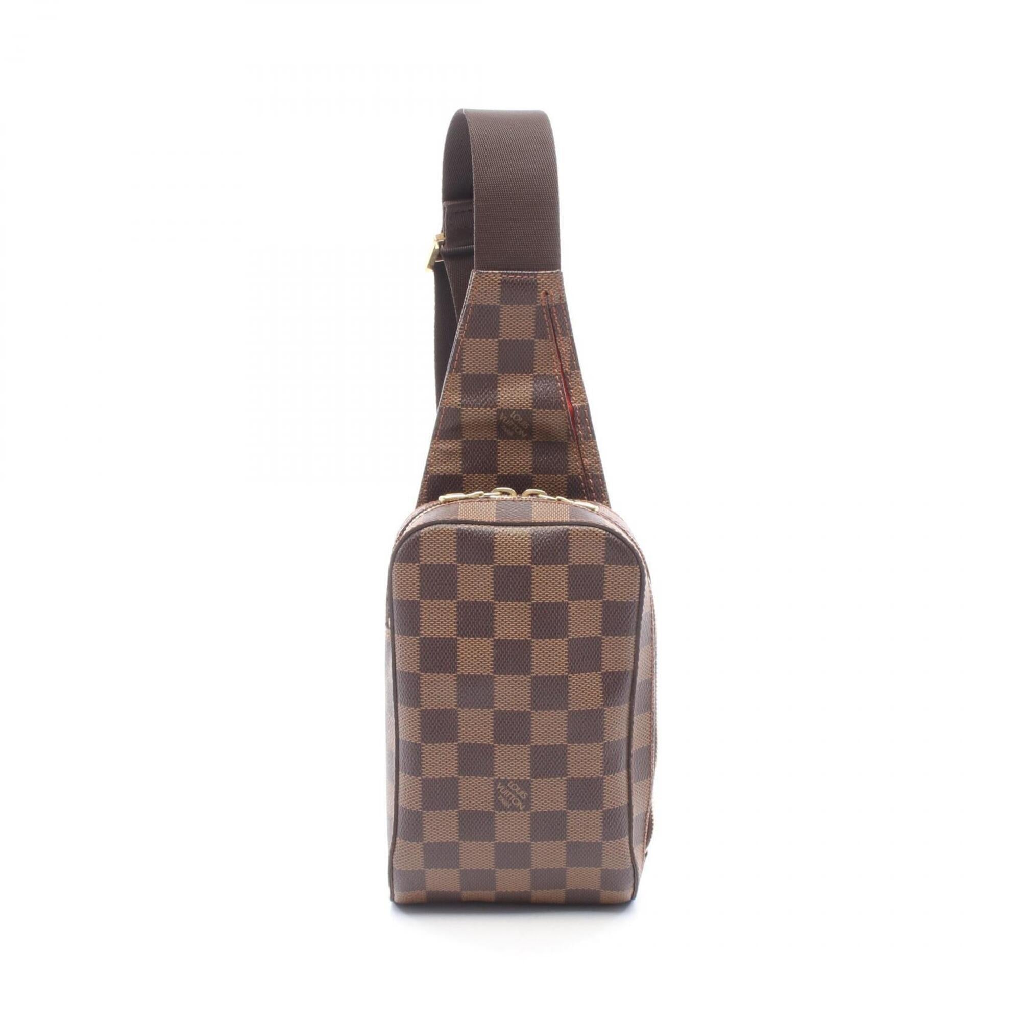 Louis Vuitton Brown Coated Canvas Leather Fanny Pack Sling Bag (Pre-Owned)