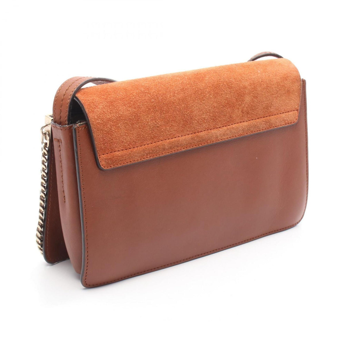 Chloé Brown Leather Suede Handbag Shoulder Bag (Pre-Owned)