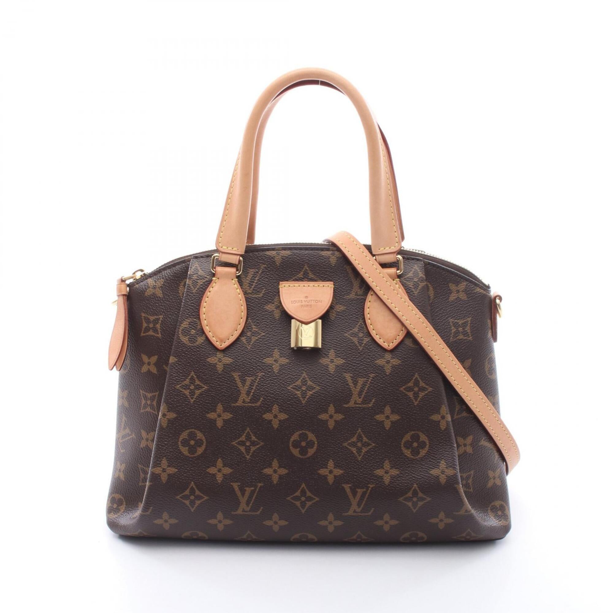 Louis Vuitton Monogram Brown Coated Canvas Leather Handbag (Pre-Owned)