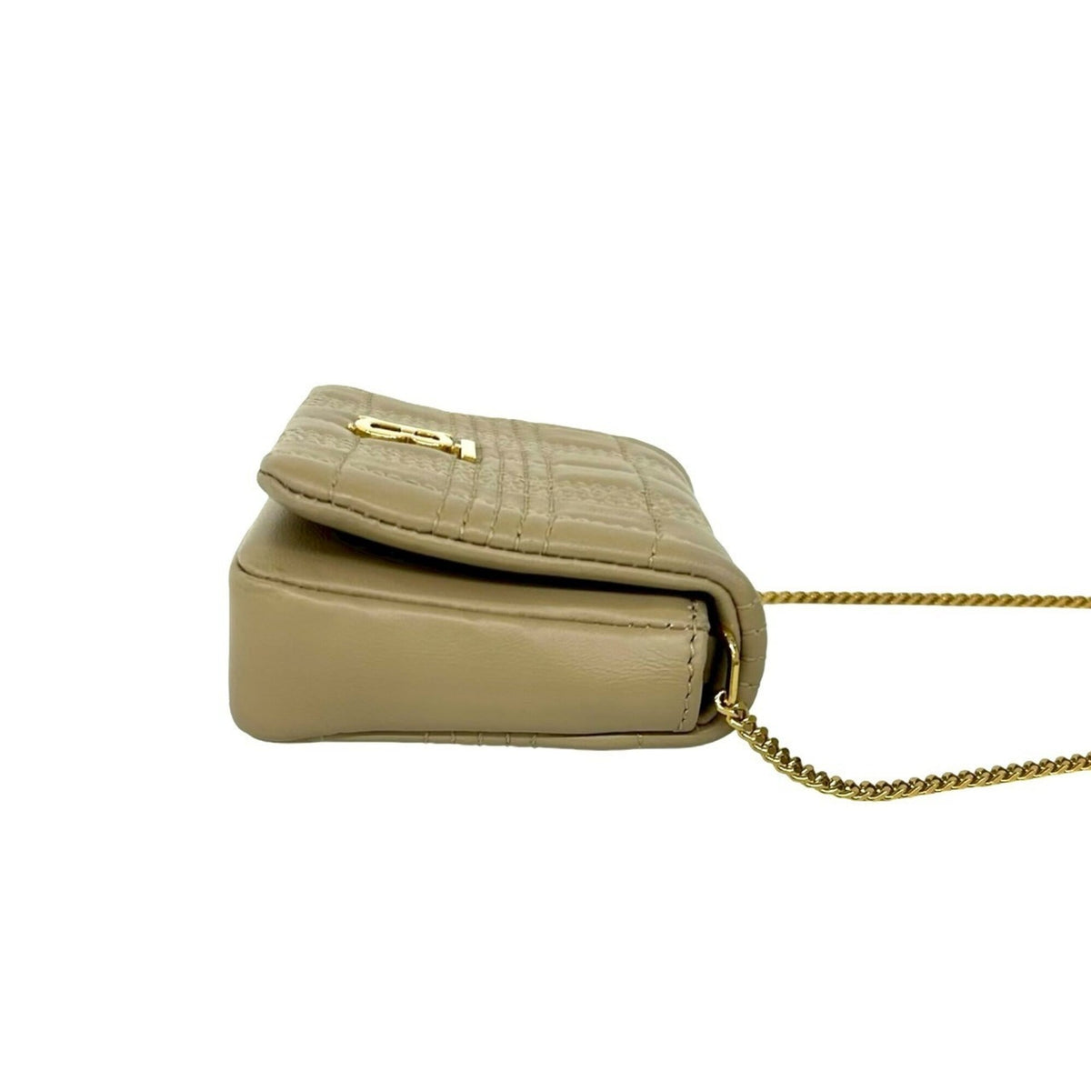 Burberry Beige Leather Pochette Shoulder Bag (Pre-Owned)