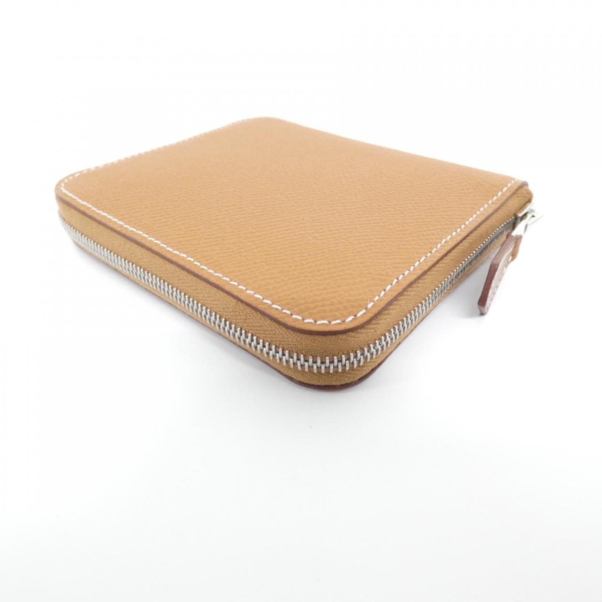 Hermes Silk'in Gold Epsom Leather Silk Coin Purse/Coin Case (Pre-Owned)