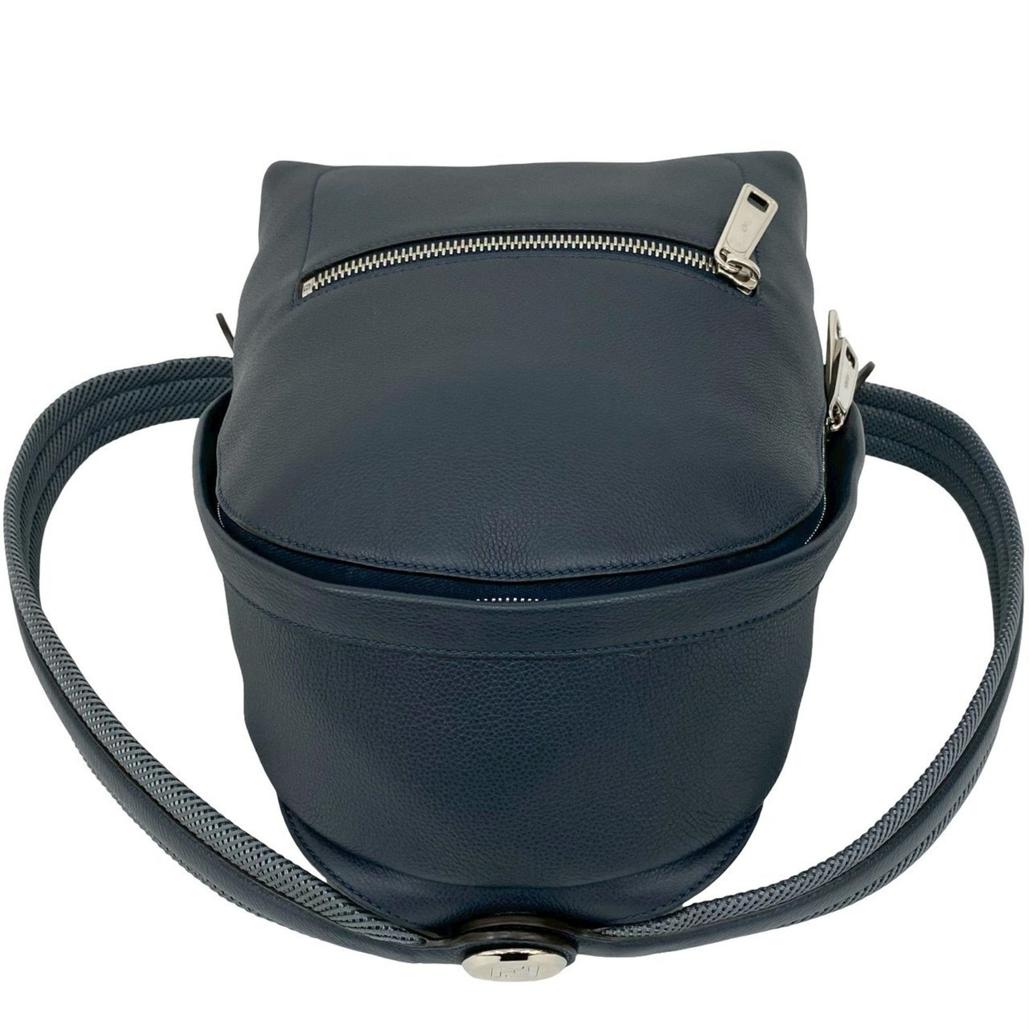 Fendi Navy Leather Backpack (Pre-Owned)