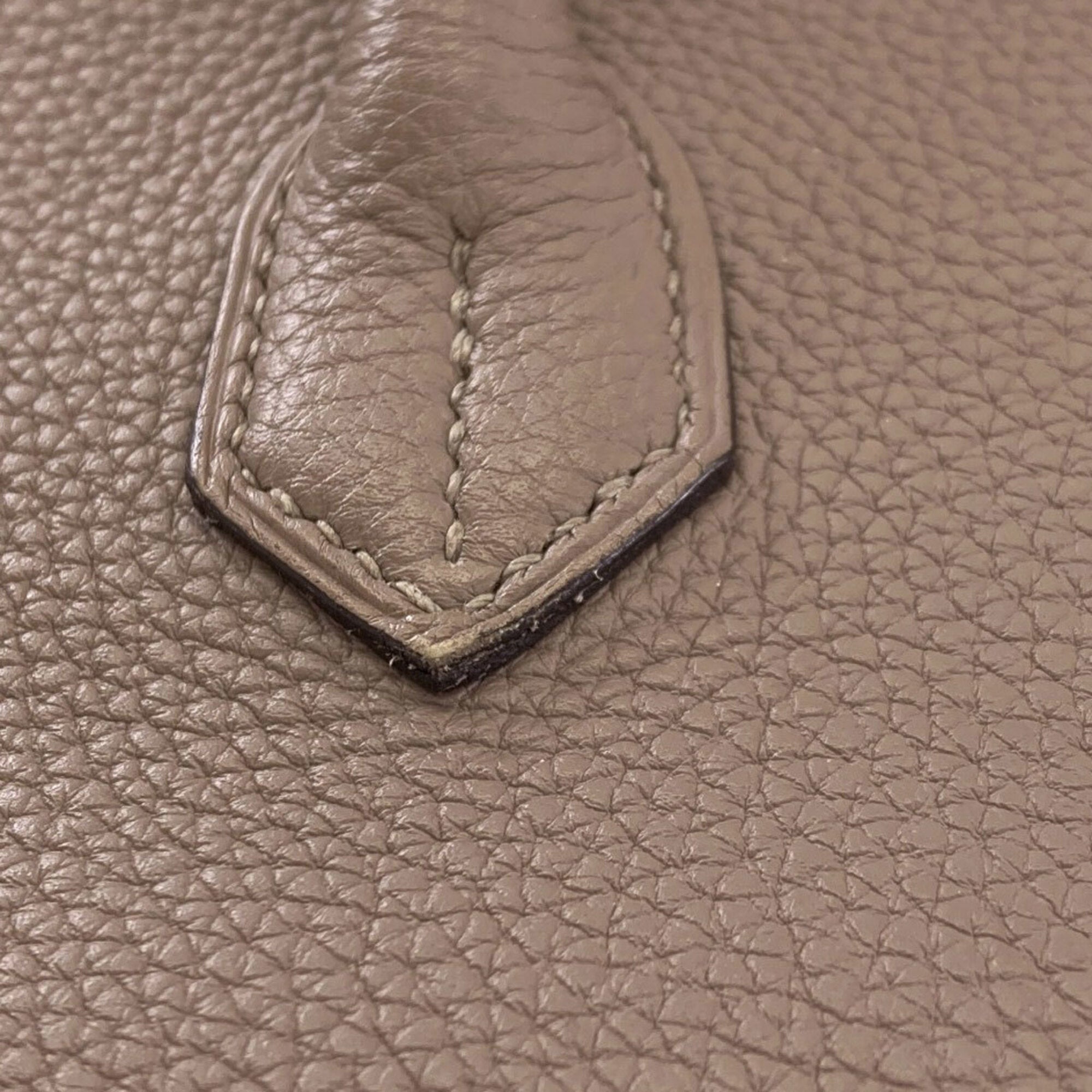 Hermes Birkin Grayish Togo Leather Handbag (Pre-Owned)
