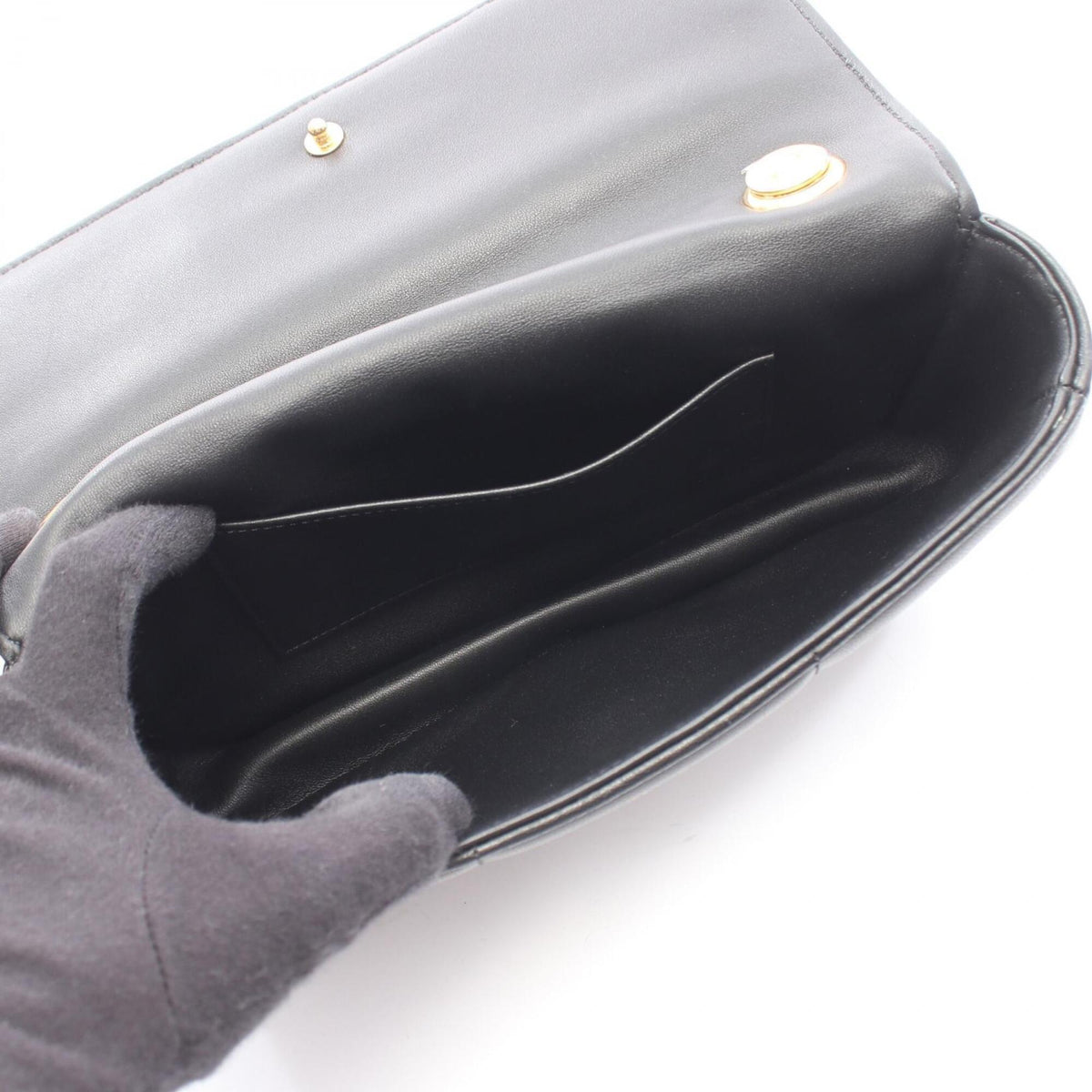 Celine Black Leather Handbag Shoulder Bag (Pre-Owned)
