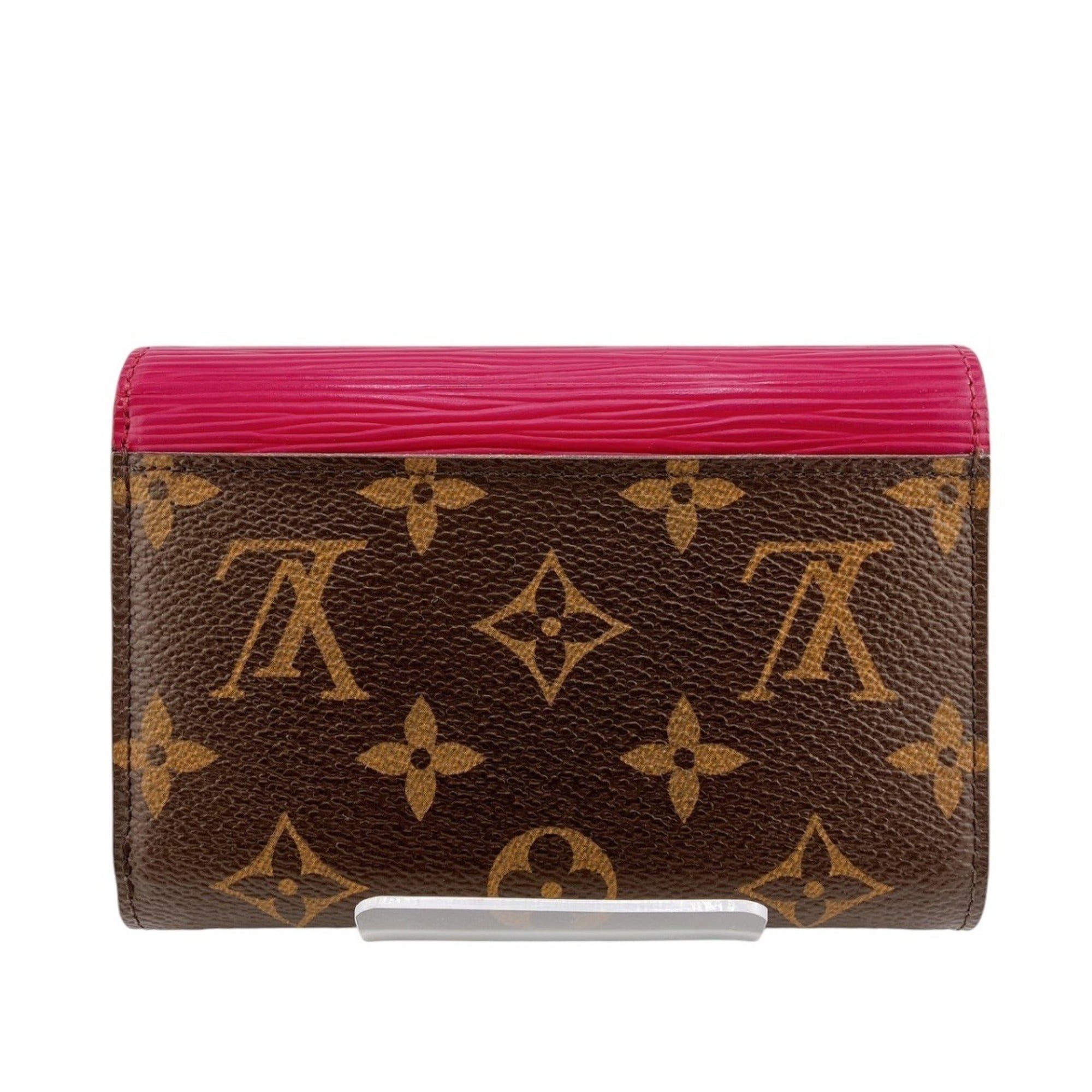 Louis Vuitton Monogram Fuchsia Monogram Epi Leather Wallet (Tri-Fold) (Pre-Owned)