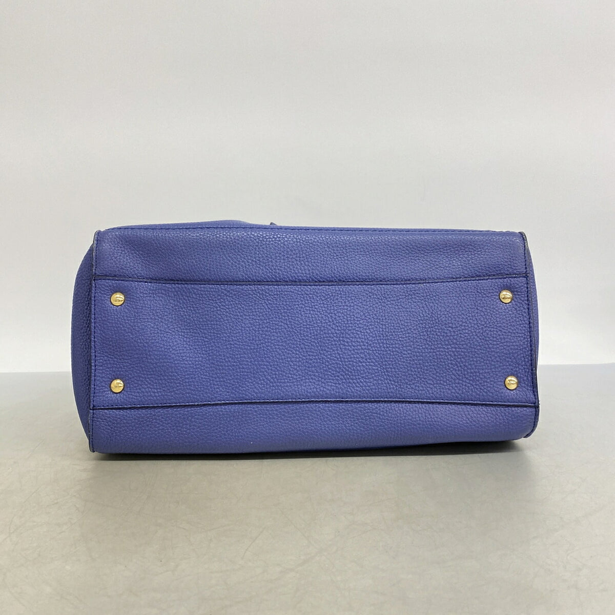 Salvatore Ferragamo Blue Leather Tote Bag (Pre-Owned)