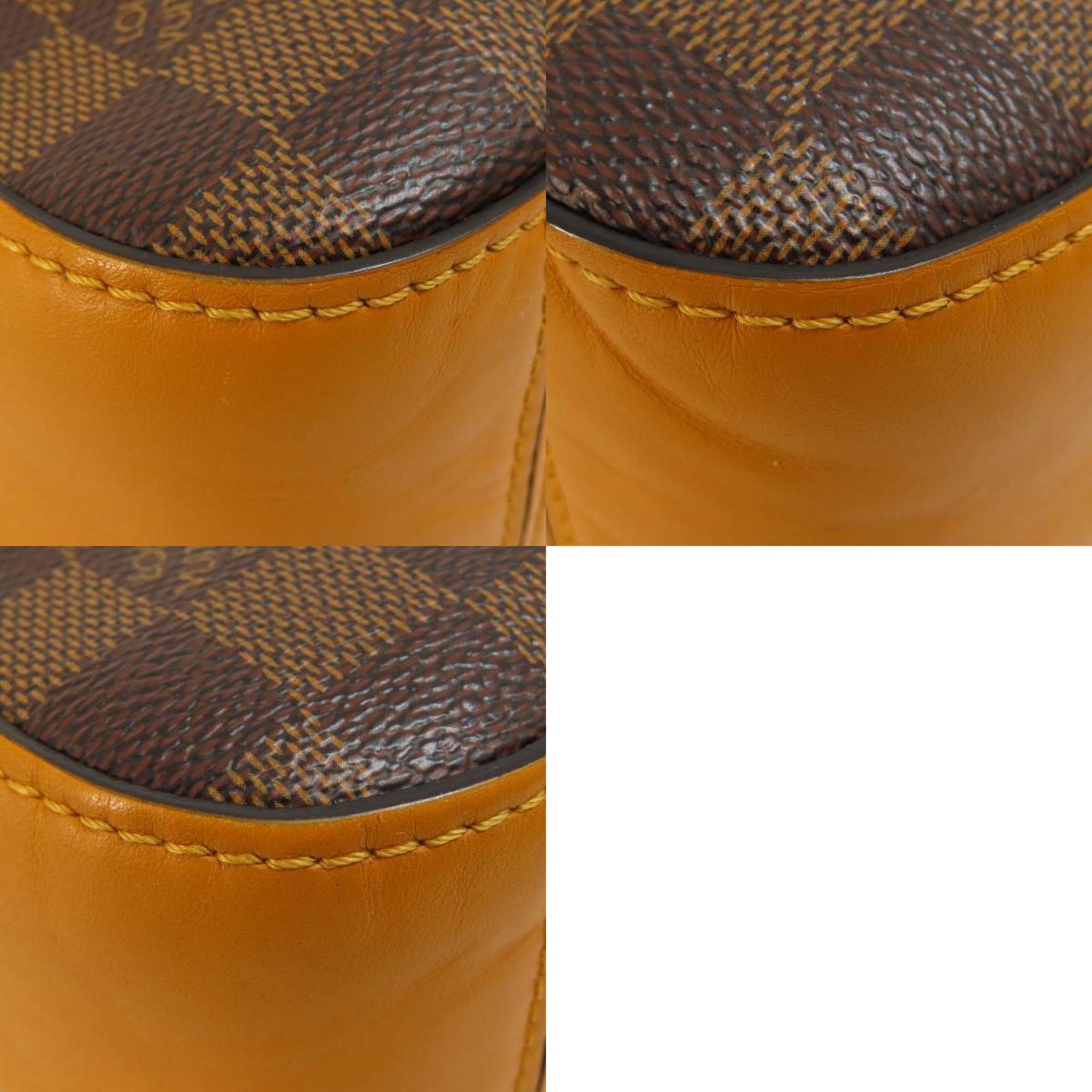 Louis Vuitton Damier Damier Canvas Ebene Damier Canvas Shoulder Bag (Pre-Owned)