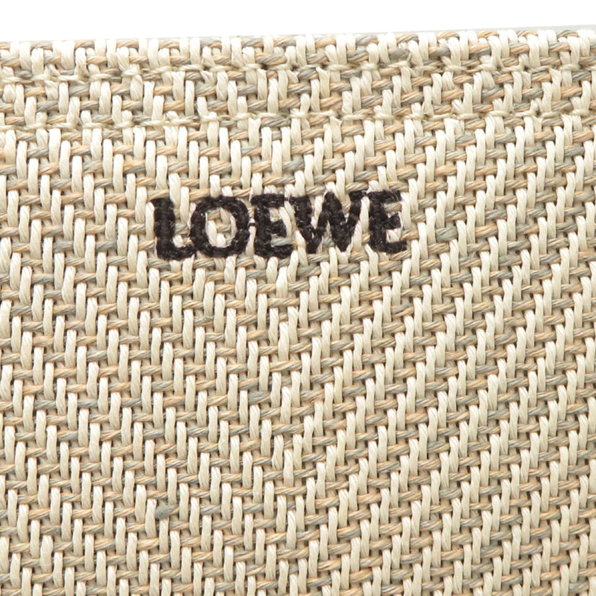 Loewe Beige Canvas Leather Tote Bag (Pre-Owned)