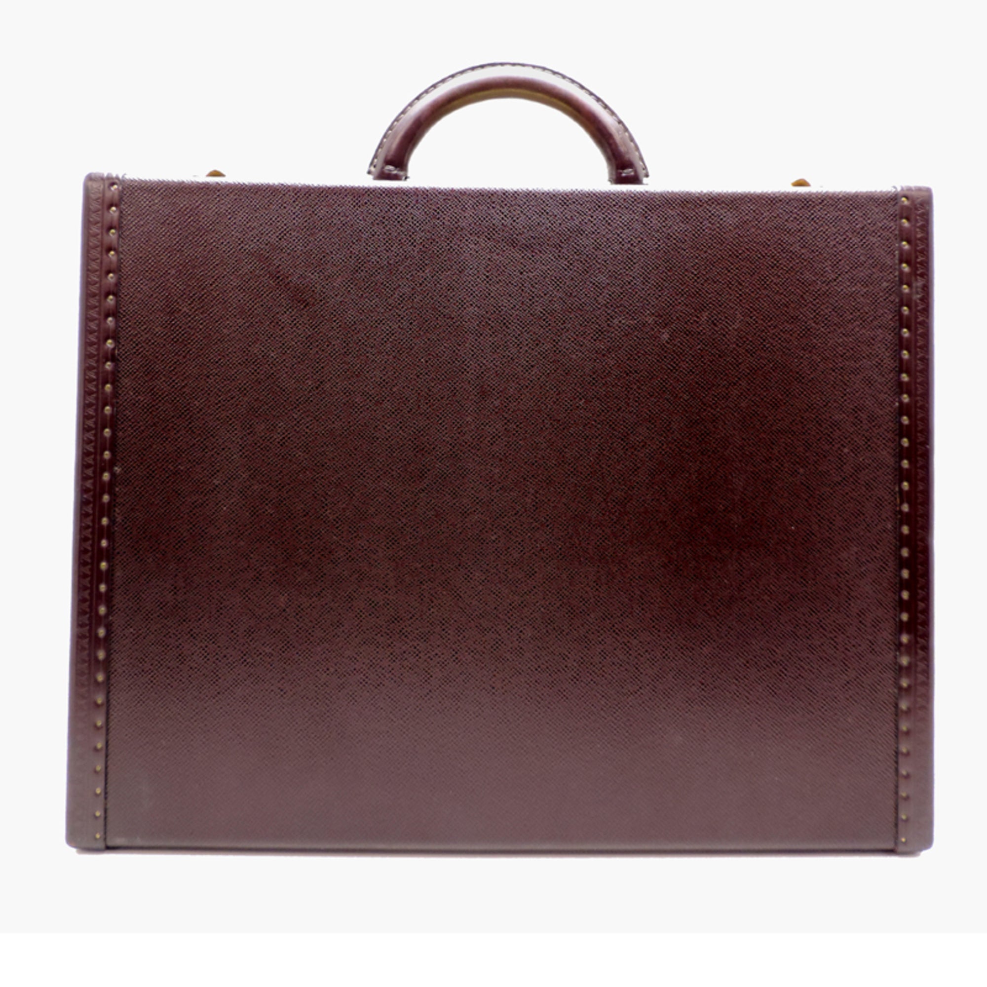 Louis Vuitton Acajou Red Brown Taiga Leather Attaché Case (Pre-Owned)