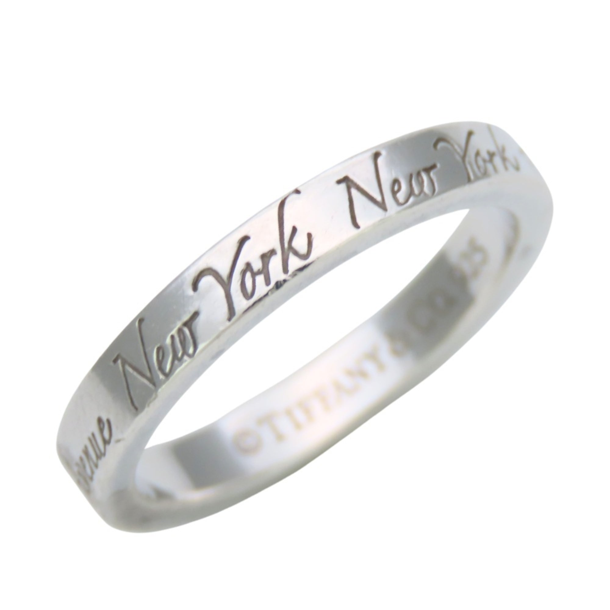 Tiffany Silver Silver 925 Band Ring (Pre-Owned)