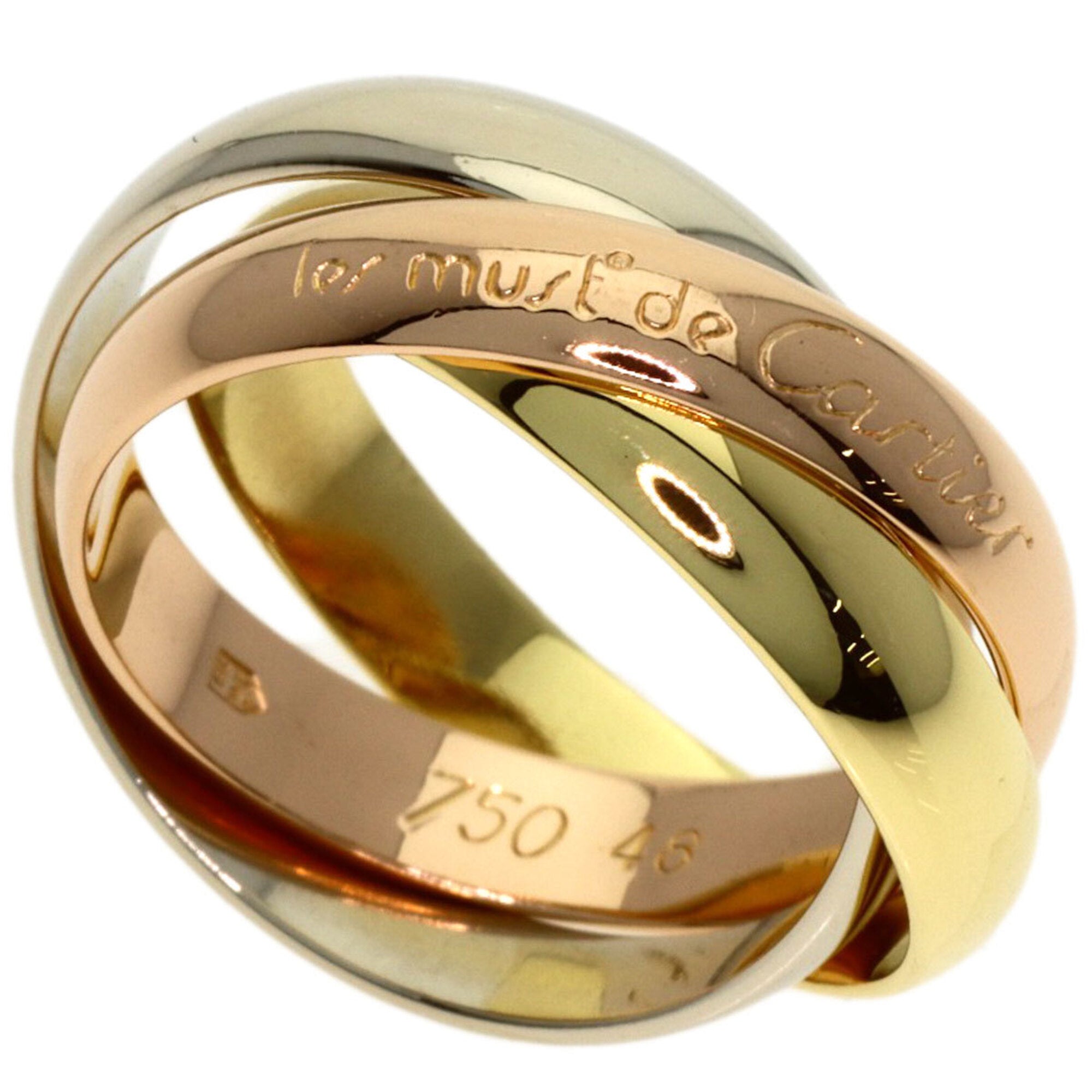 Cartier Yellow Gold (18K) Pink Gold (18K) White Gold (18K) Band Ring (Pre-Owned)