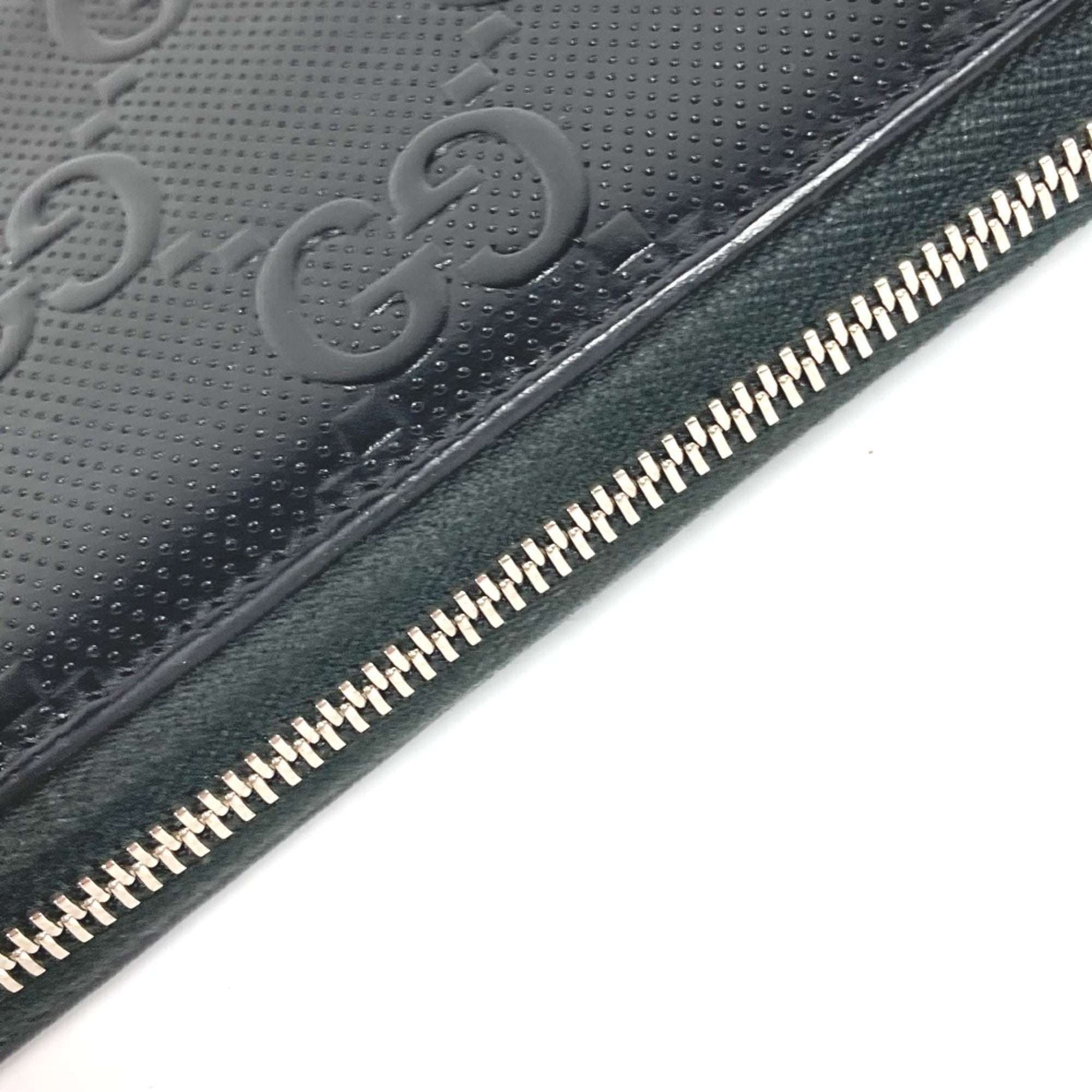 Gucci Black Leather Long Wallet (Bi-Fold) (Pre-Owned)