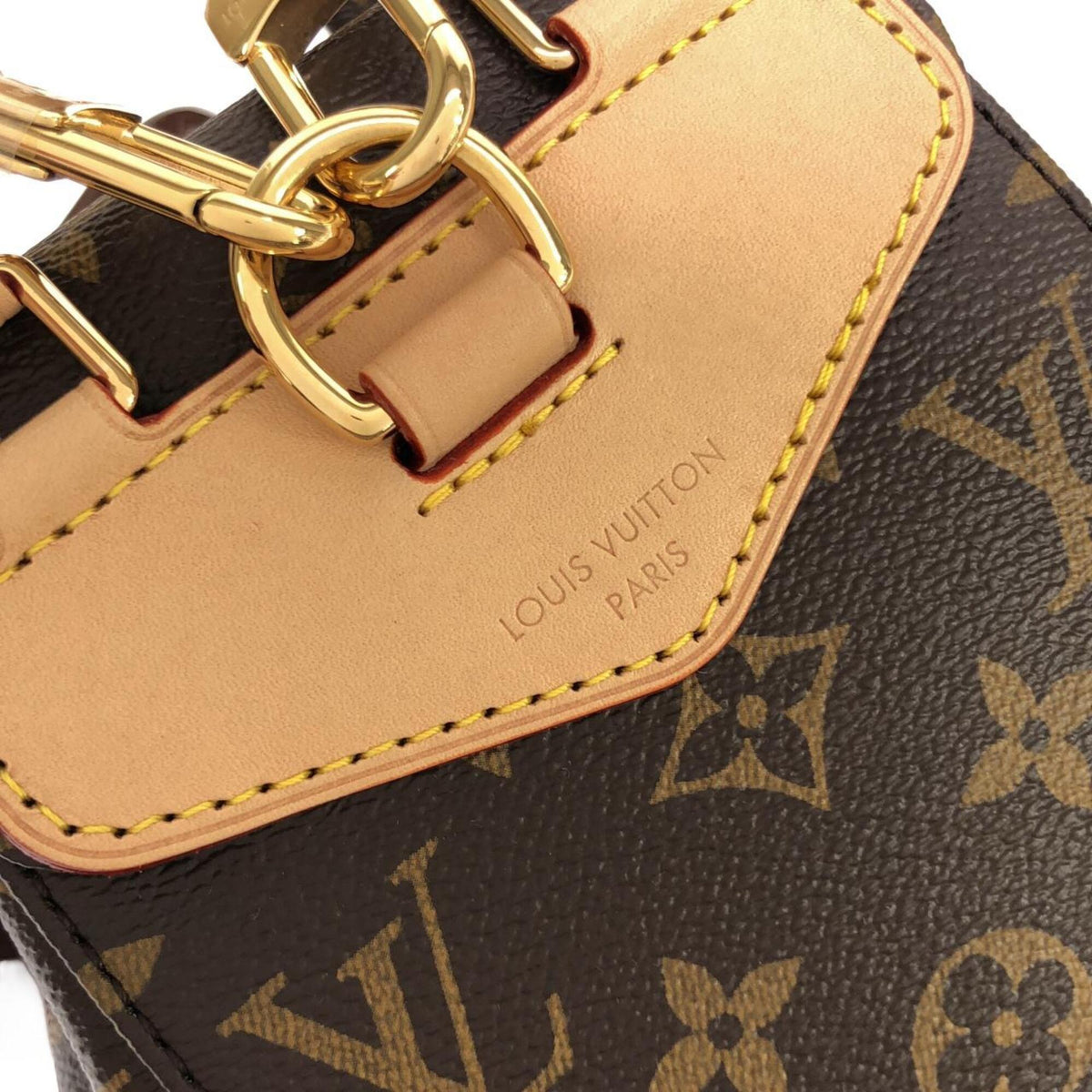 Louis Vuitton Marron Coated Canvas Backpack (Pre-Owned)