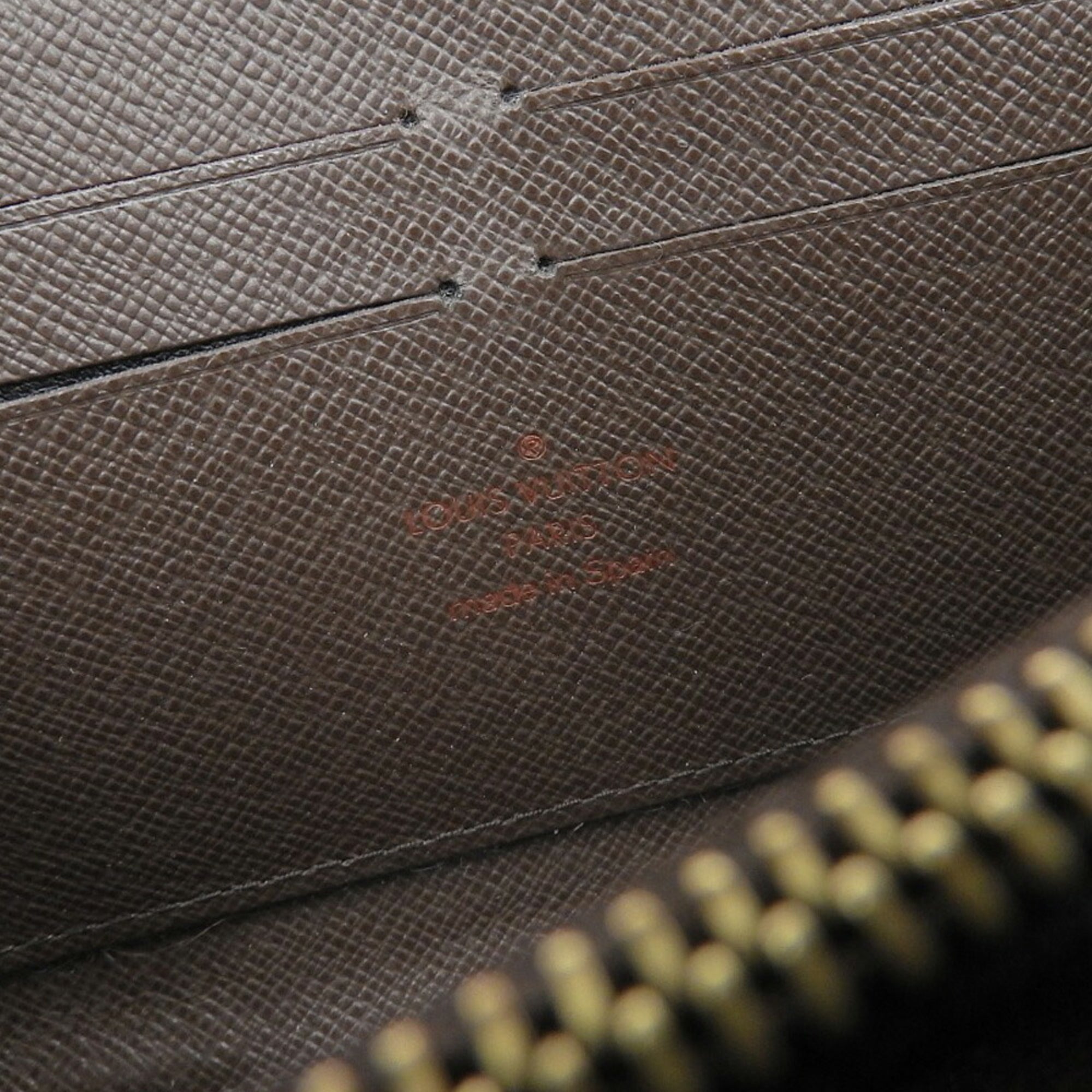 Louis Vuitton Damier Canvas Ebene Pvc Long Wallet (Bi-Fold) (Pre-Owned)