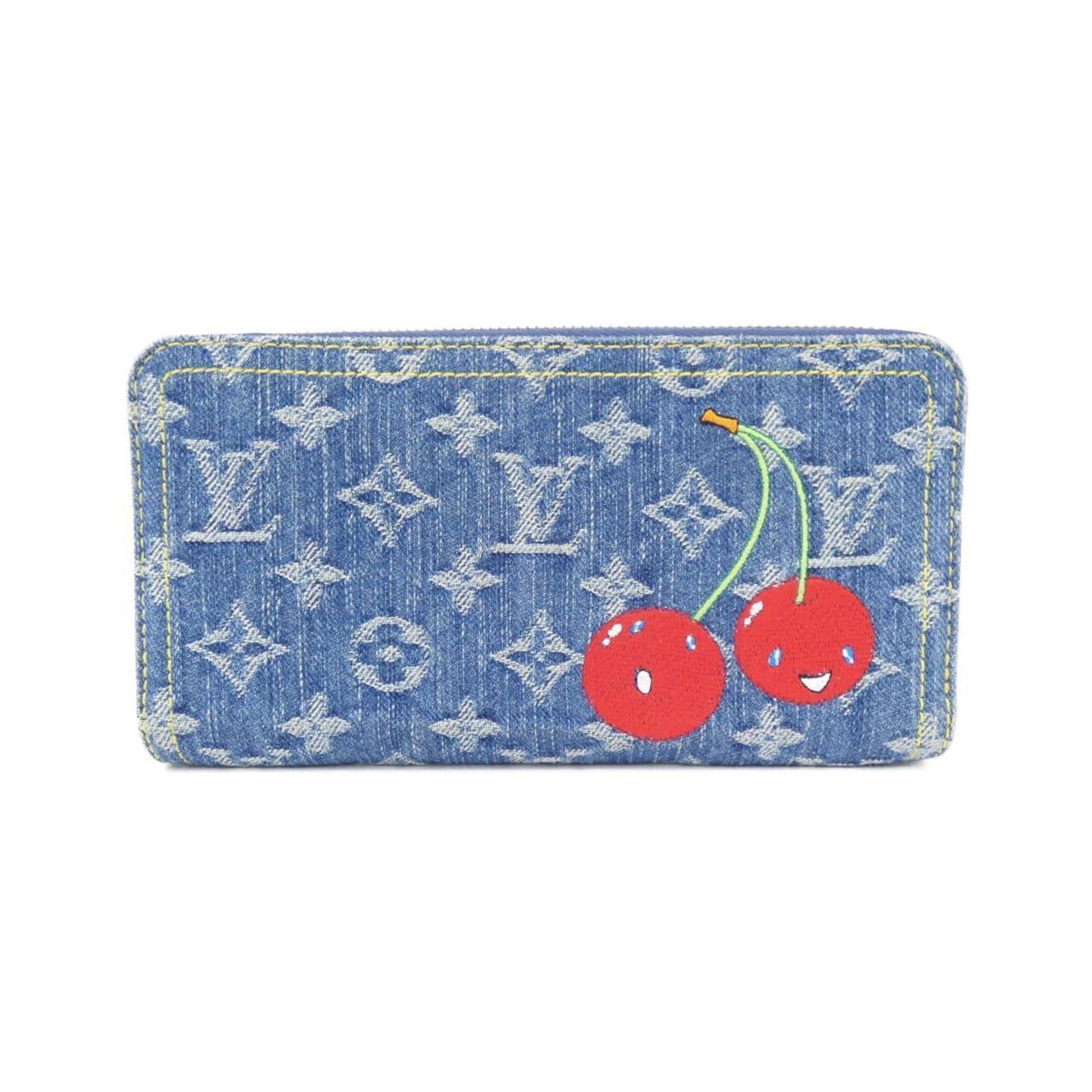 Louis Vuitton Monogram Denim Blue Denim Long Wallet (Bi-Fold) (Pre-Owned)