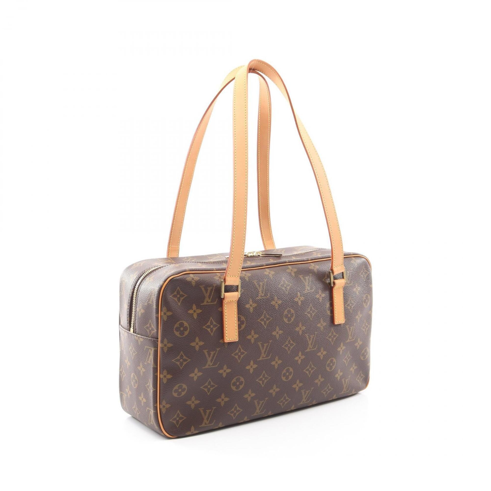 Louis Vuitton Brown Coated Canvas Pvc Monogram Leather Handbag Shoulder Bag (Pre-Owned)
