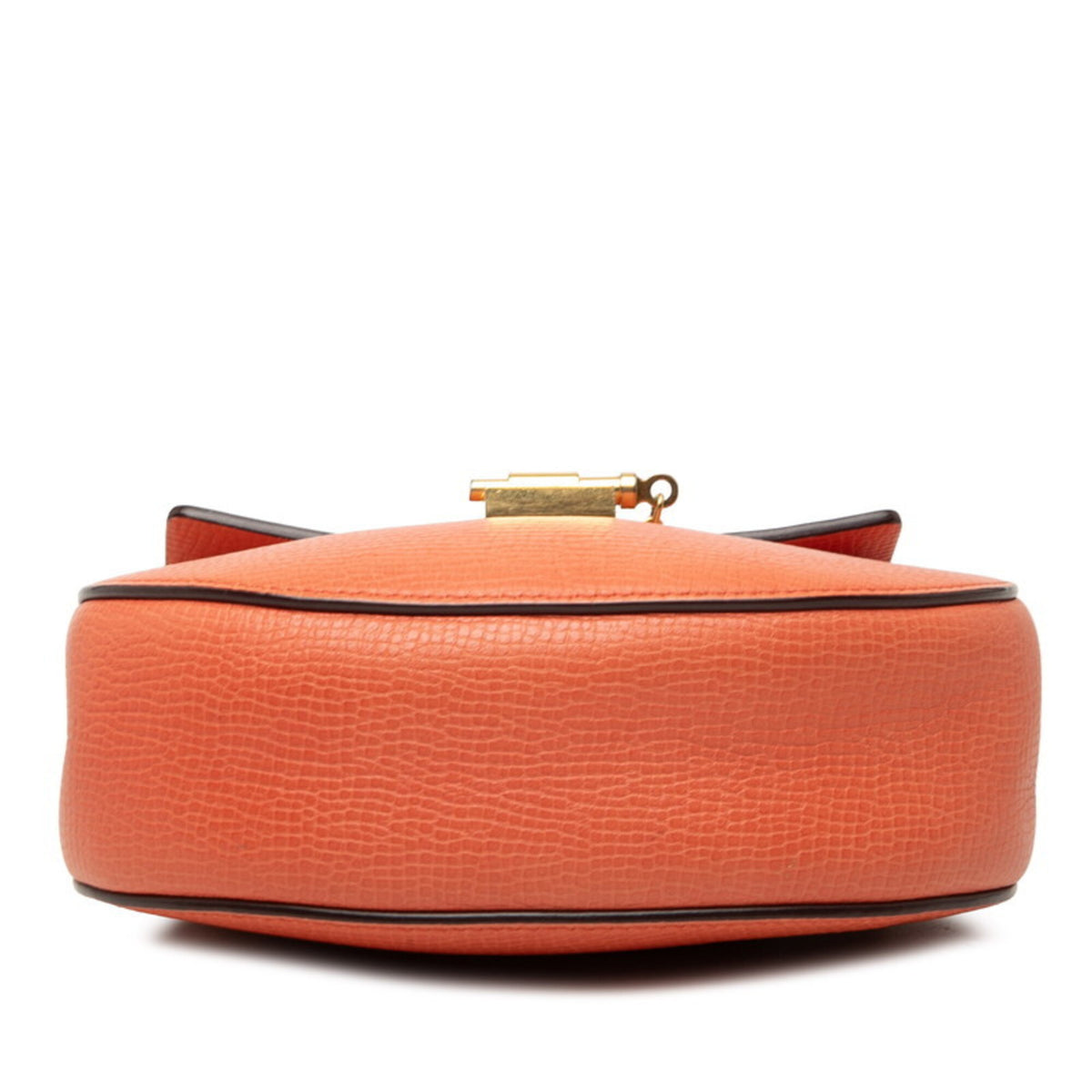 Chloé Drew Orange Leather Shoulder Bag (Pre-Owned)