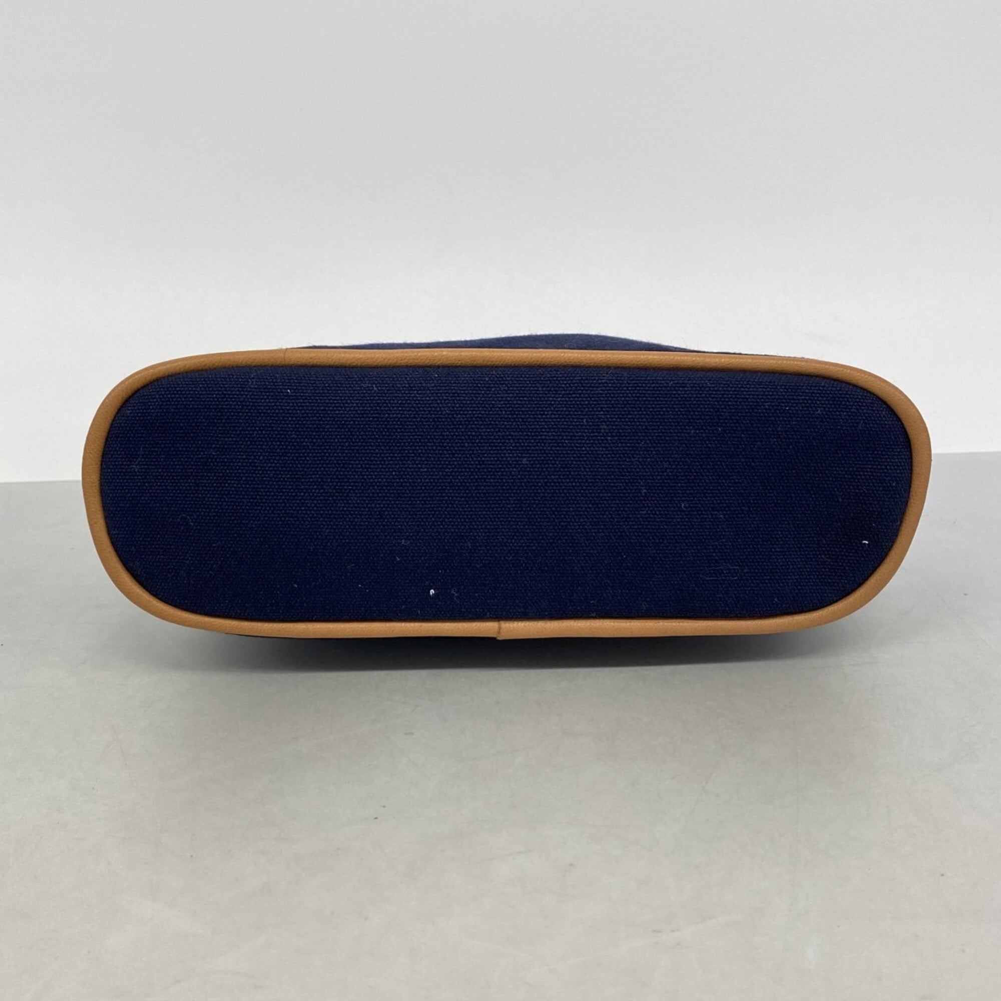 Hermes Navy Canvas Pouch (Pre-Owned)