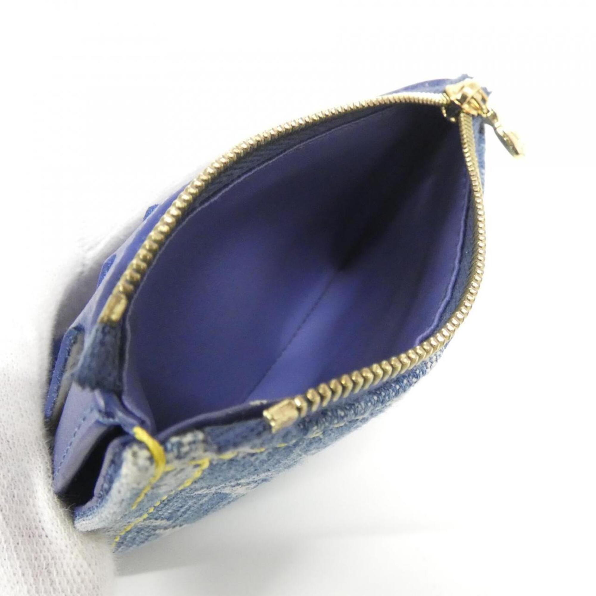 Louis Vuitton Blue Denim Wallet (Tri-Fold) (Pre-Owned)