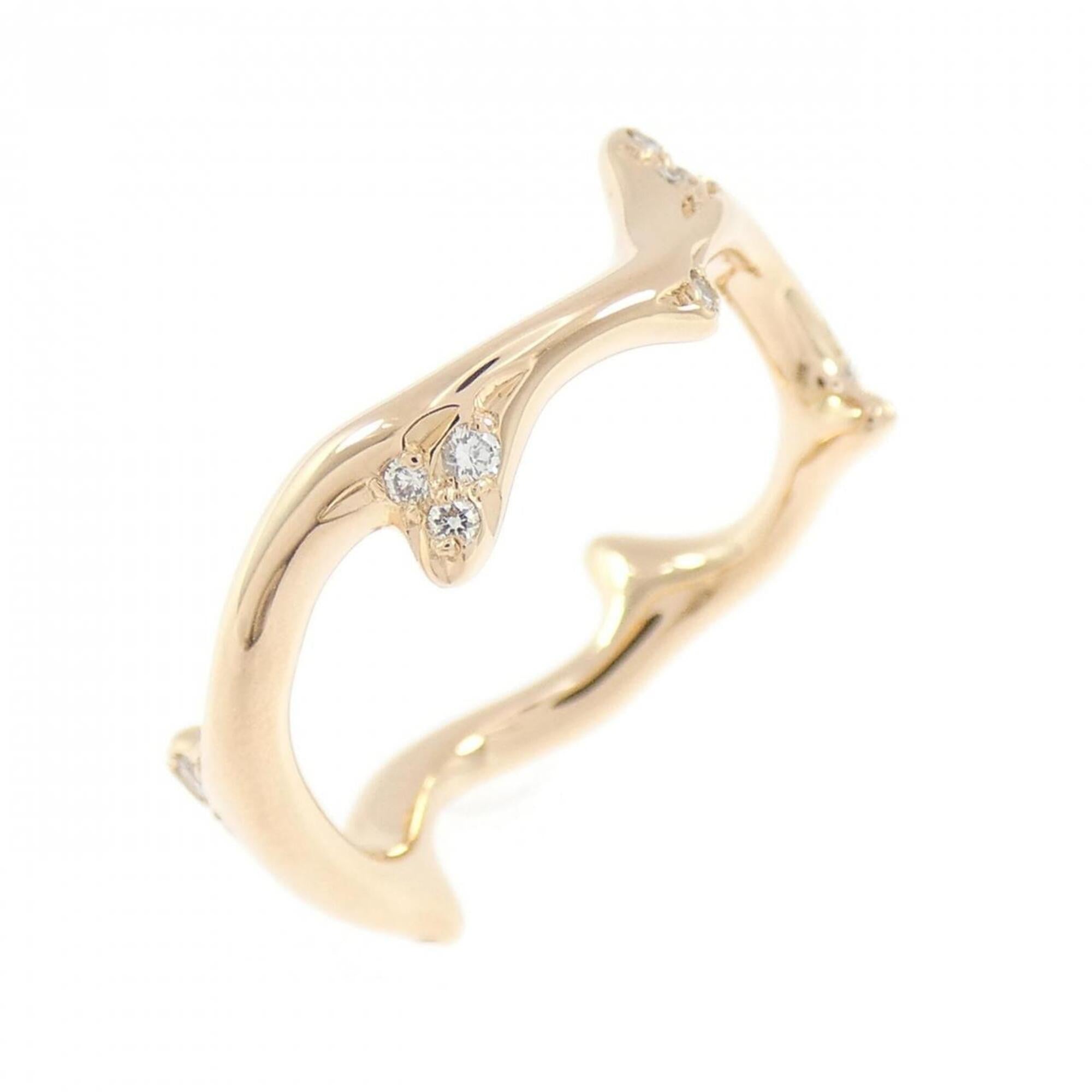 Christian Dior Pink Gold Pink Gold (18K) Band Ring (Pre-Owned)