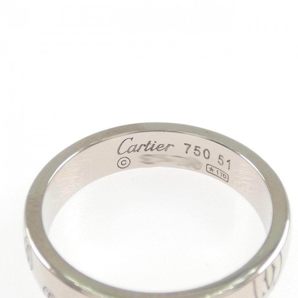 Cartier Happy Birthday White Gold (18K) Band Ring (Pre-Owned)