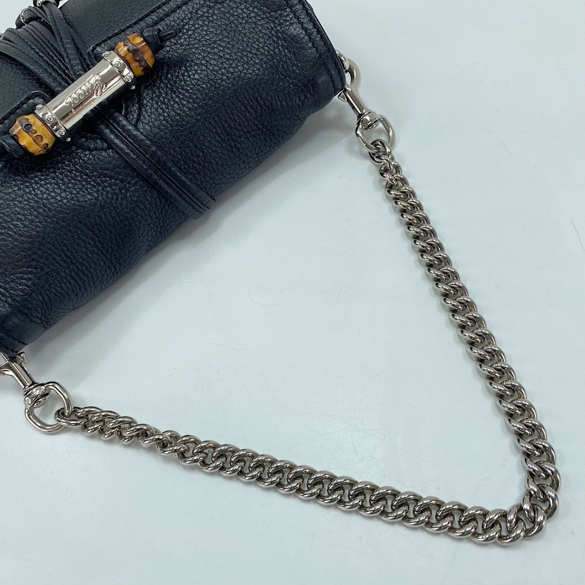 Gucci Bamboo Black Shoulder Bag (Pre-Owned)
