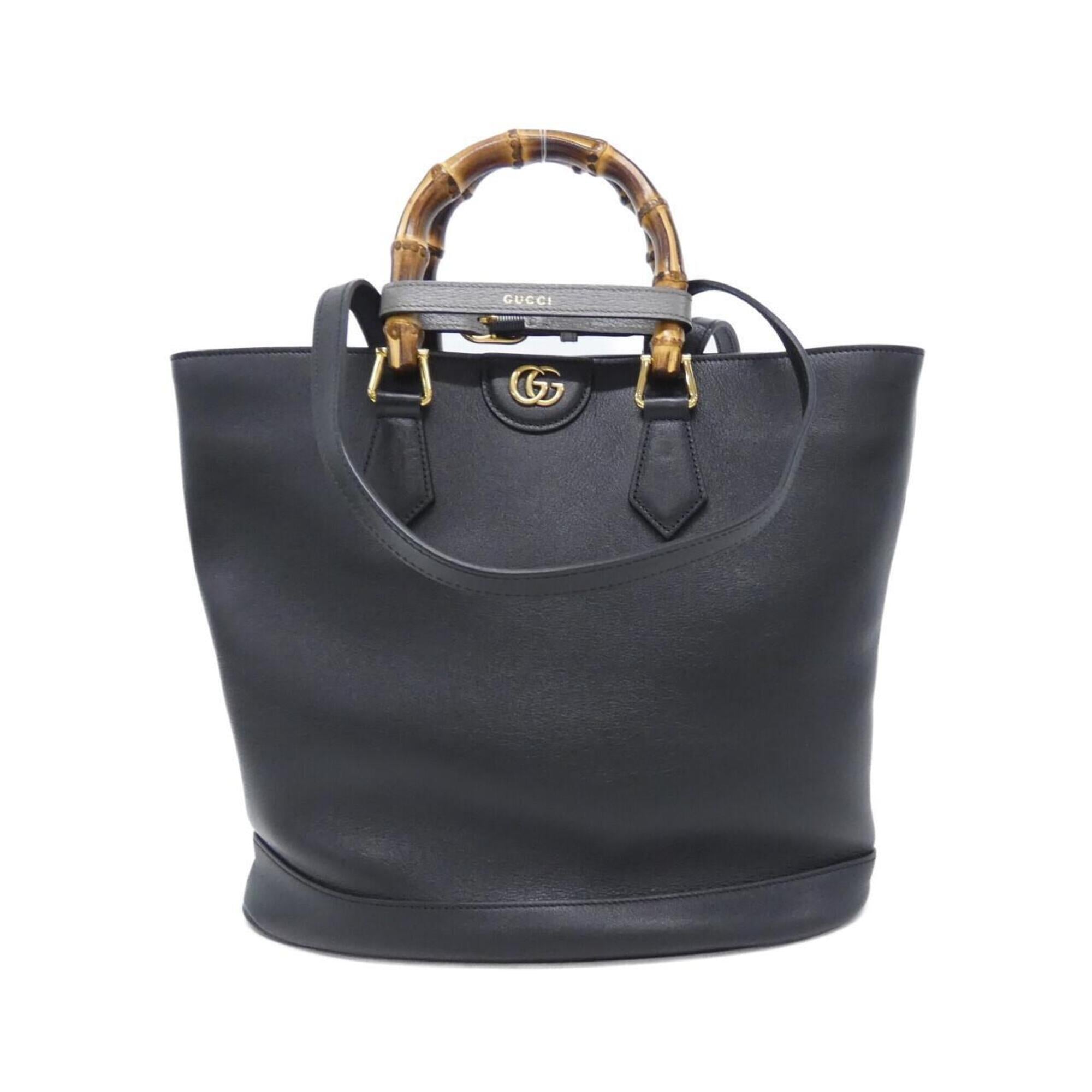 Gucci Black Leather Handbag (Pre-Owned)
