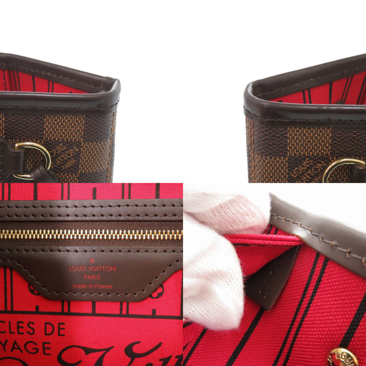 Louis Vuitton Cerise Damier Canvas Tote Bag (Pre-Owned)