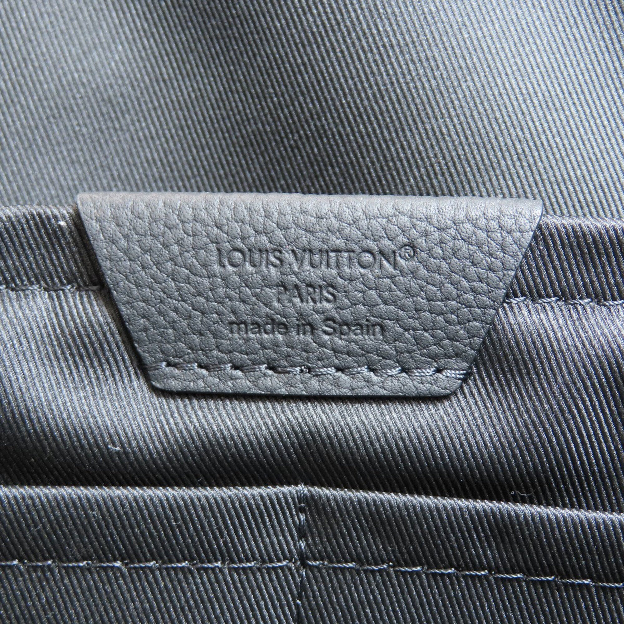Louis Vuitton Black Leather Tote Bag (Pre-Owned)