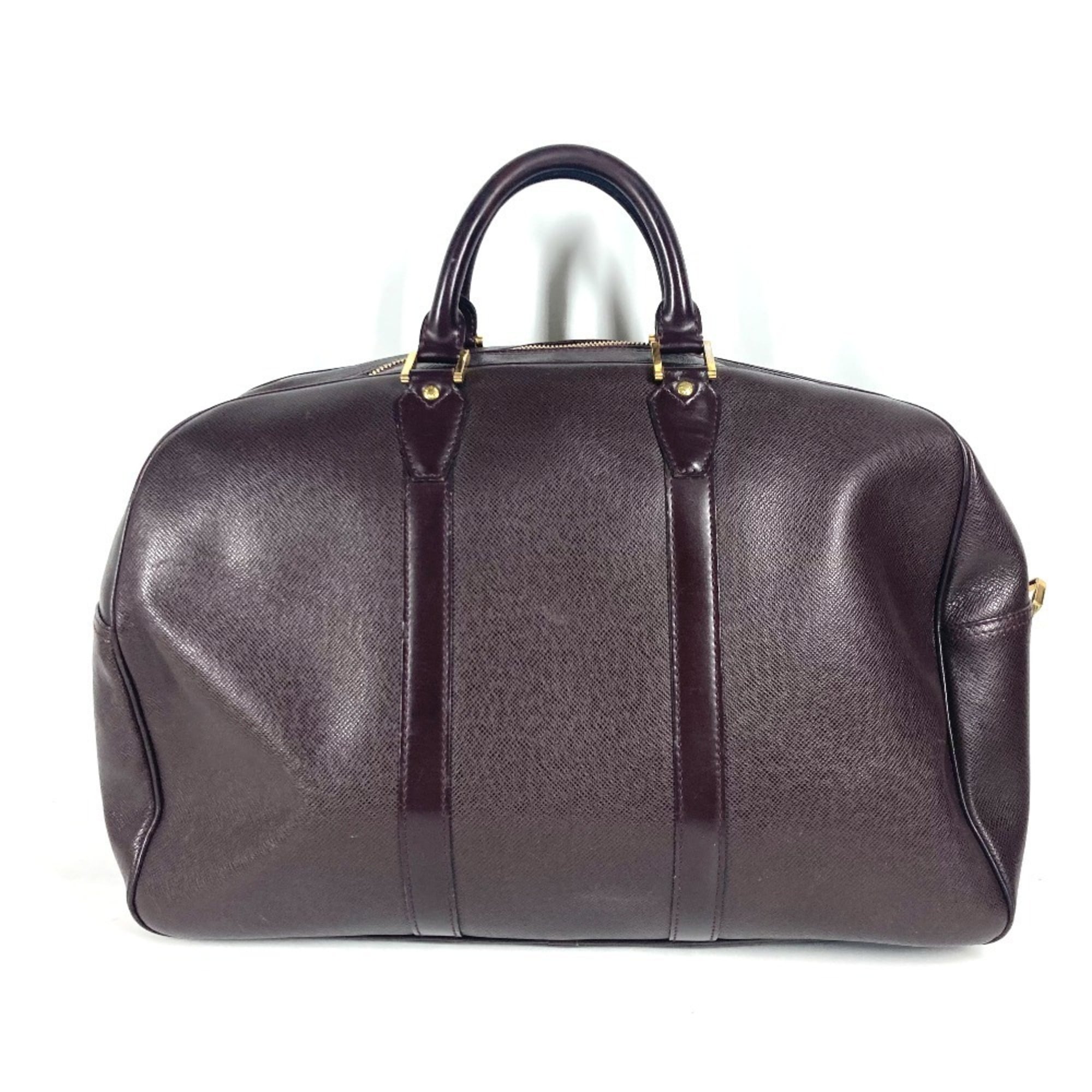 Louis Vuitton Acajou Taiga Leather Boston Bag Handbag (Pre-Owned)