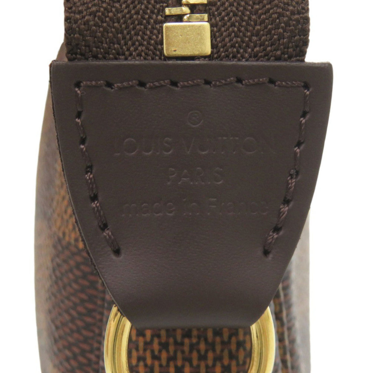 Louis Vuitton Brown Damier Canvas Damier Canvas Handbag Pochette Pouch (Pre-Owned)