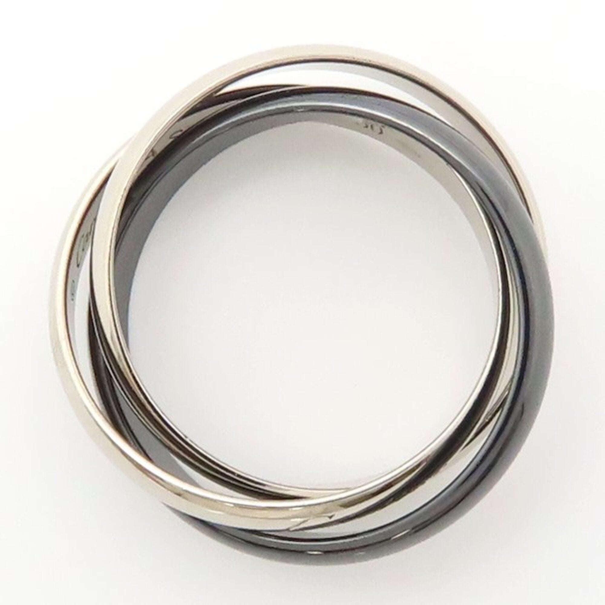 Cartier Trinity White Gold (18K) Ceramic Band Ring (Pre-Owned)