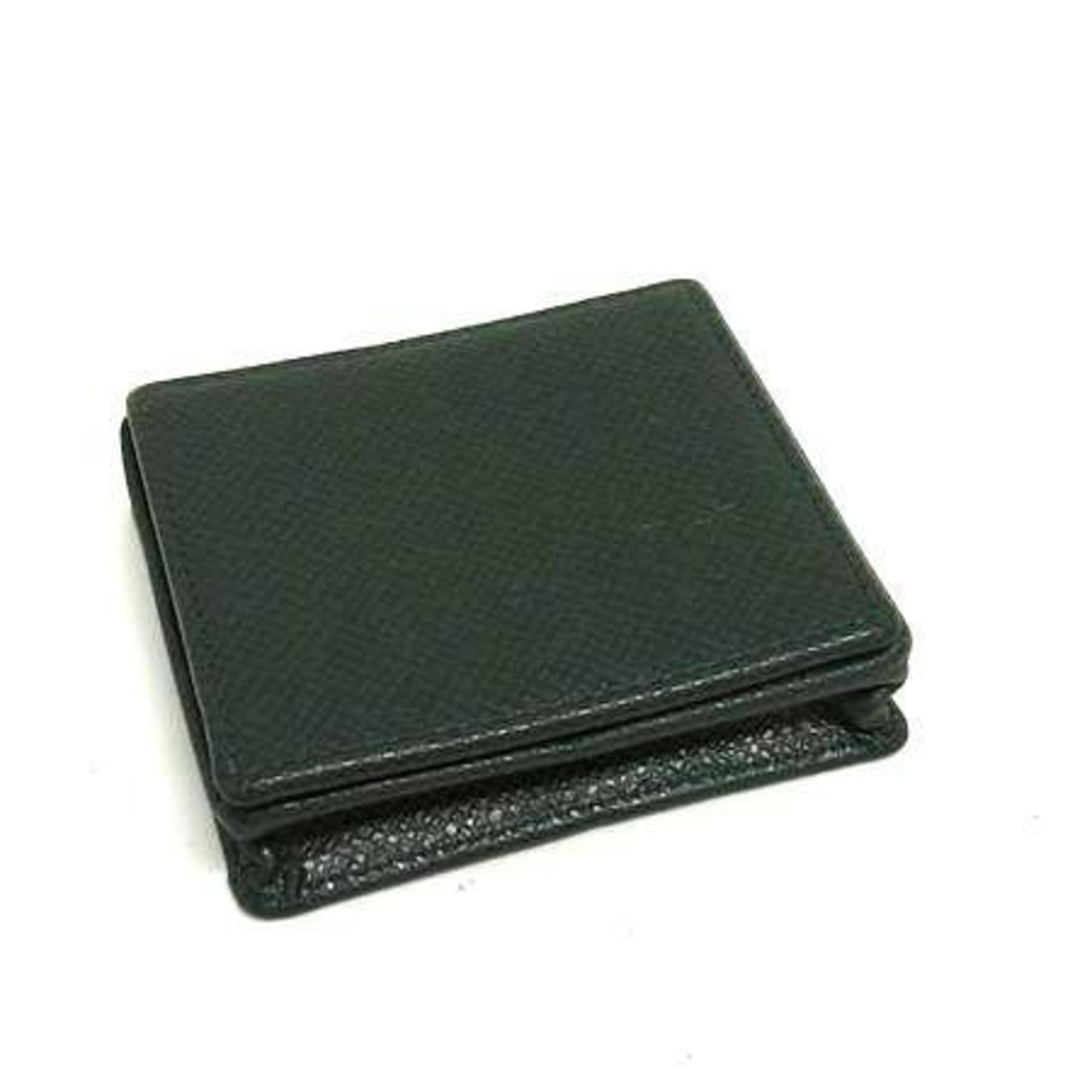 Louis Vuitton Episea Green Taiga Leather Coin Purse/Coin Case (Pre-Owned)