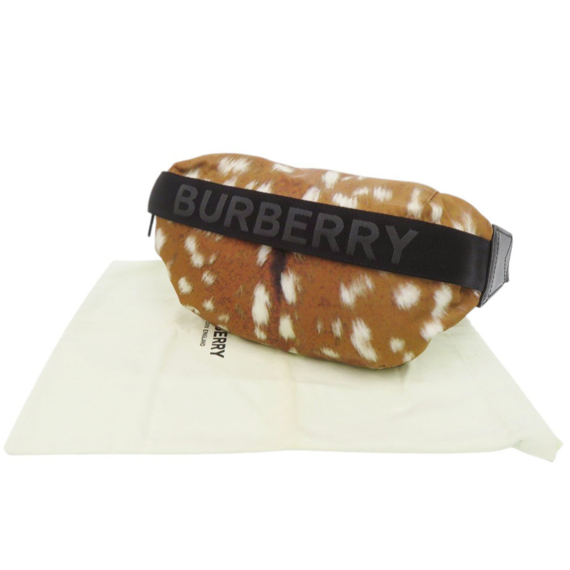 Burberry Brown Nylon Leather Fanny Pack (Pre-Owned)