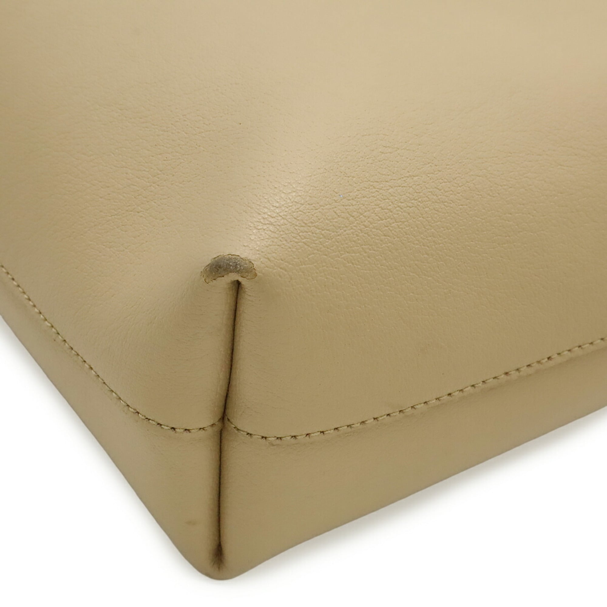 Yves Saint Laurent Beige Leather Tote Bag (Pre-Owned)