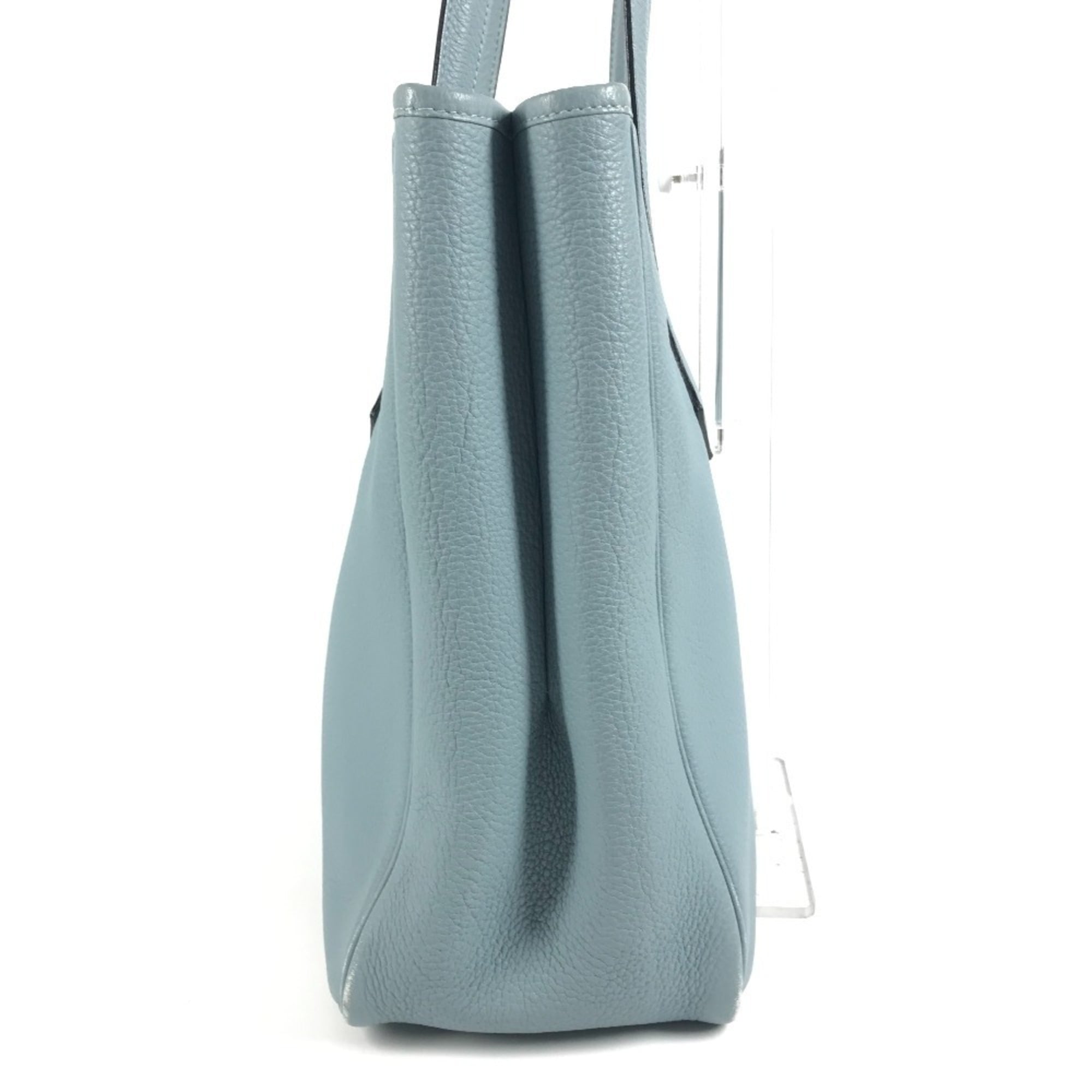 Hermes Blue Taurillon Clemence Leather Shoulder Bag Tote Bag (Pre-Owned)