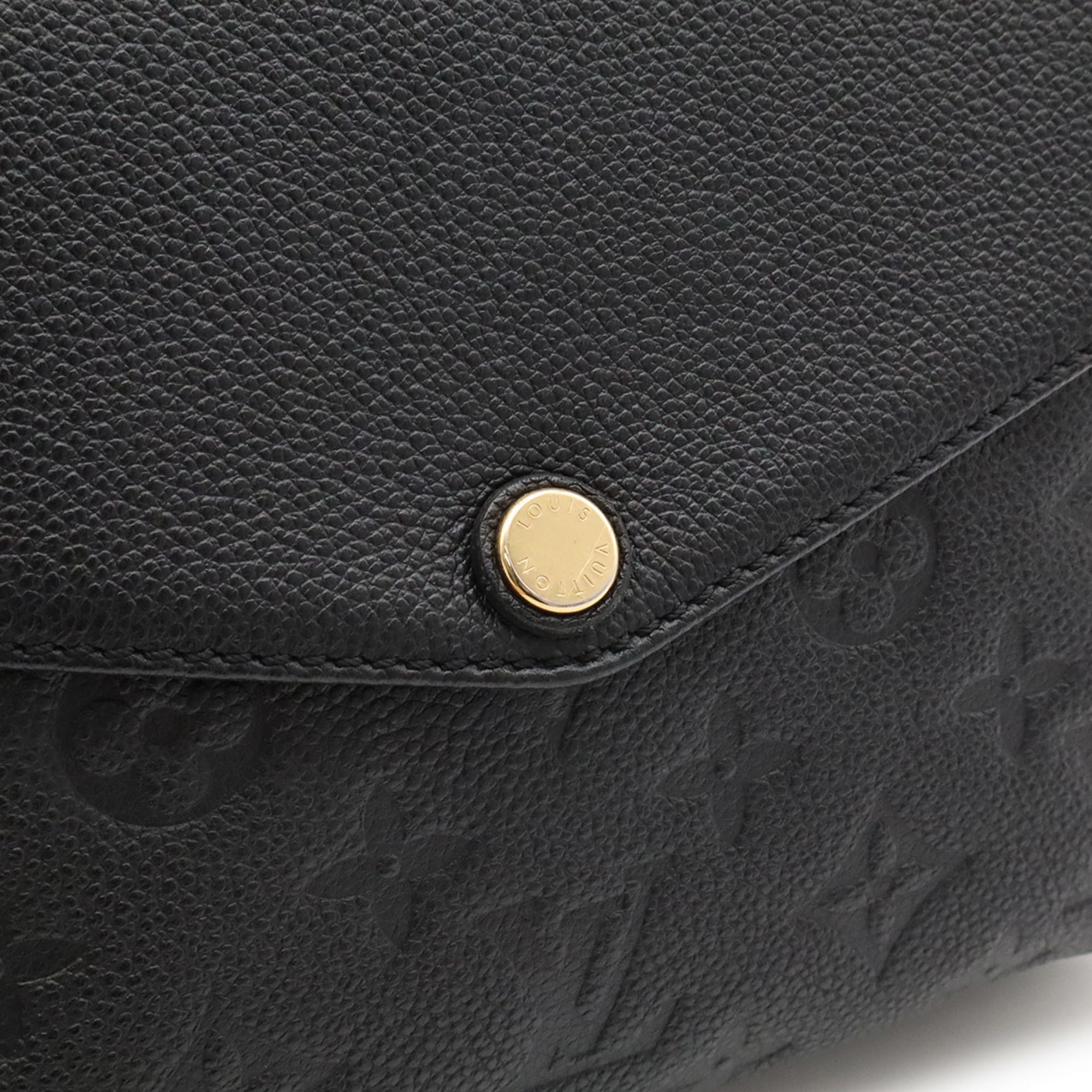 Louis Vuitton Noir Monogram Empreinte Leather Pochette Shoulder Bag (Pre-Owned)