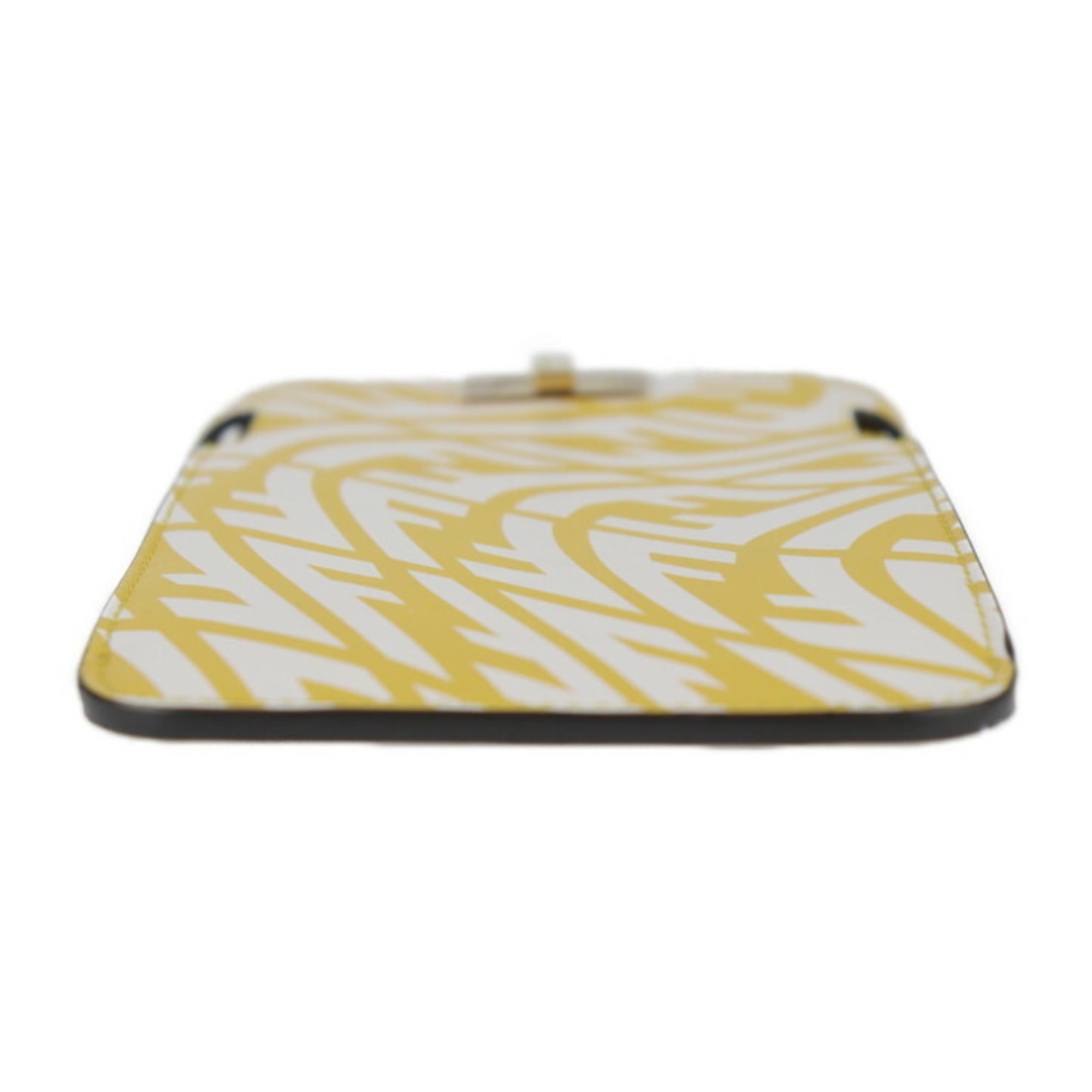 Fendi Yellow Leather Pochette Pouch Shoulder Bag (Pre-Owned)