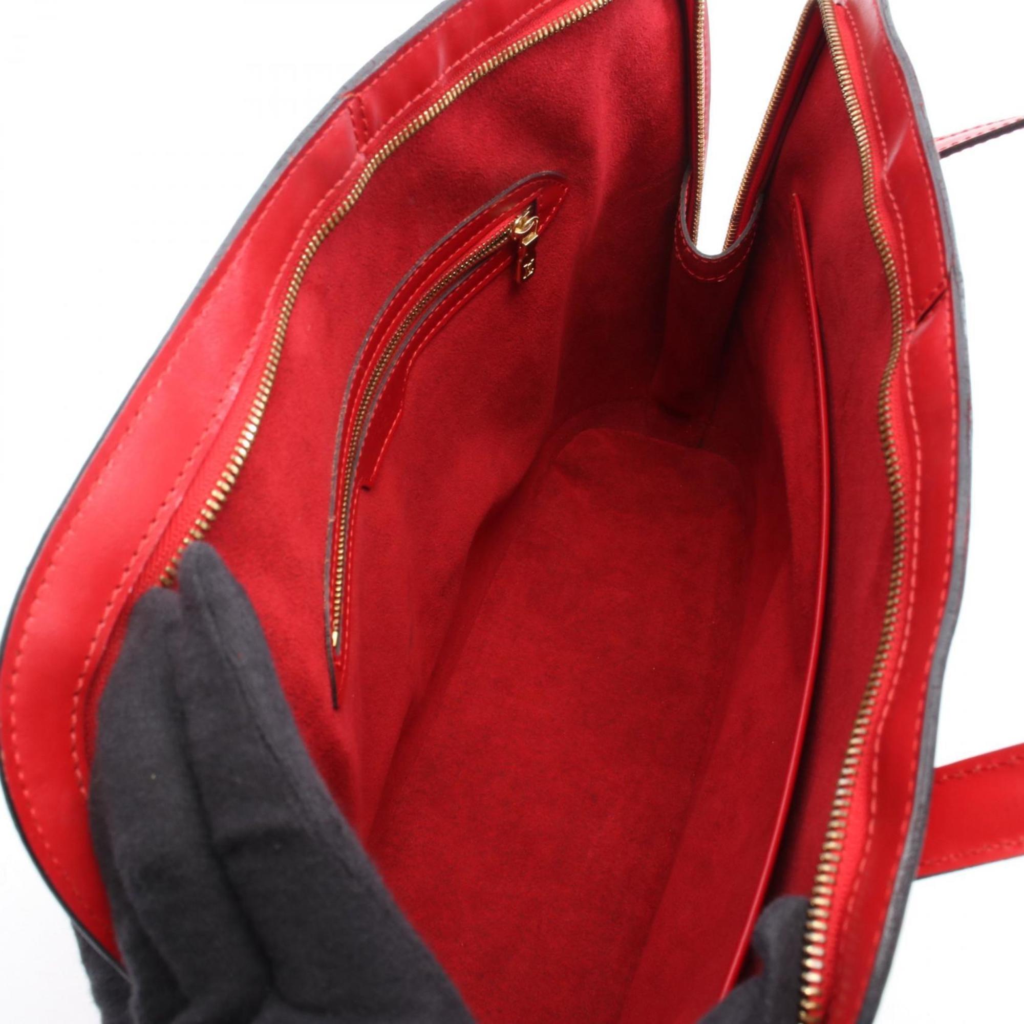 Louis Vuitton Castilian Red Red Color Leather Shoulder Bag (Pre-Owned)