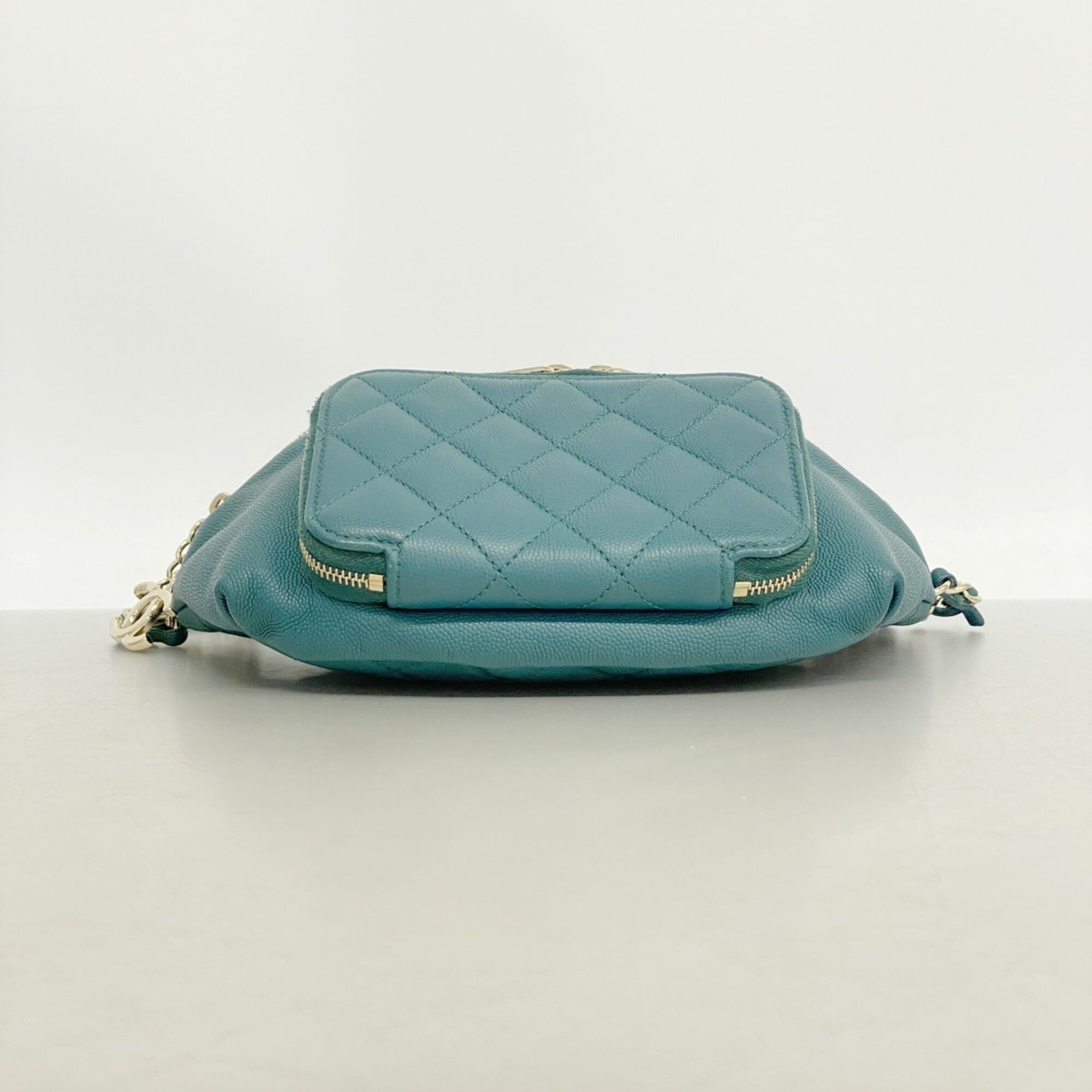 Chanel Green Grained Calfskin Fanny Pack (Pre-Owned)