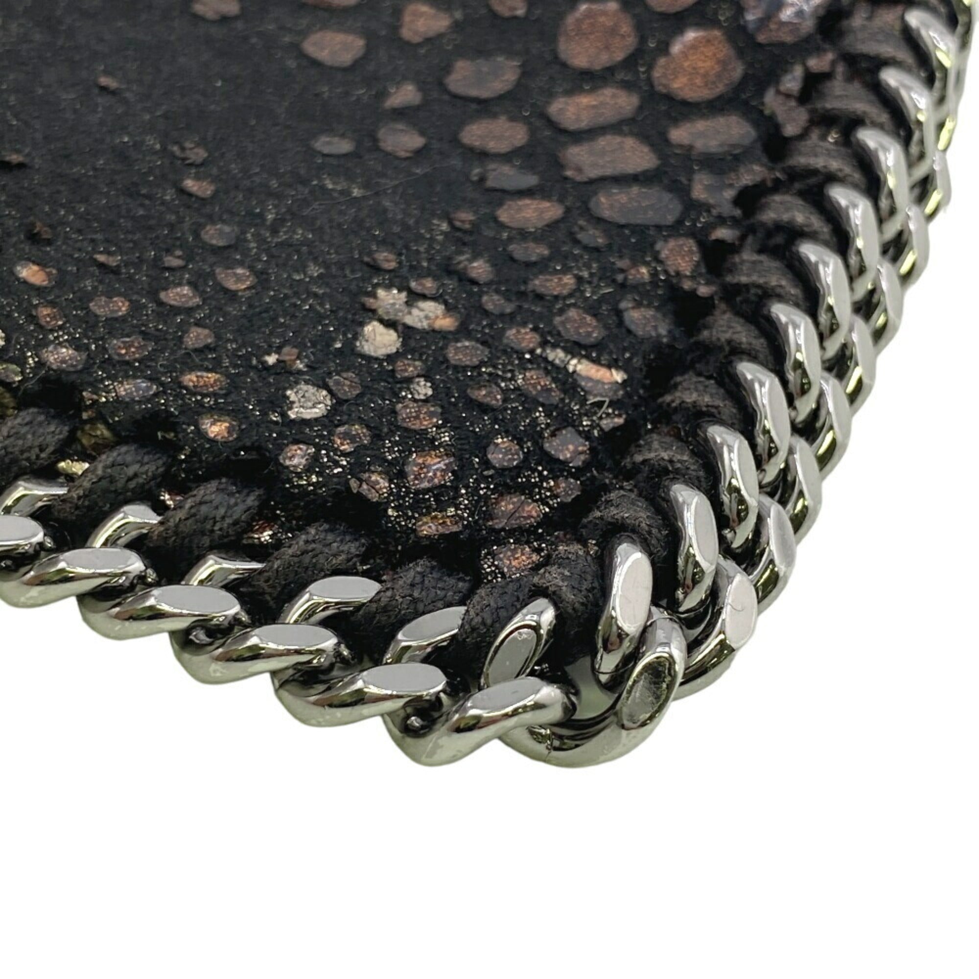 Stella Mccartney Black Brown Polyester Coin Purse/Coin Case (Pre-Owned)