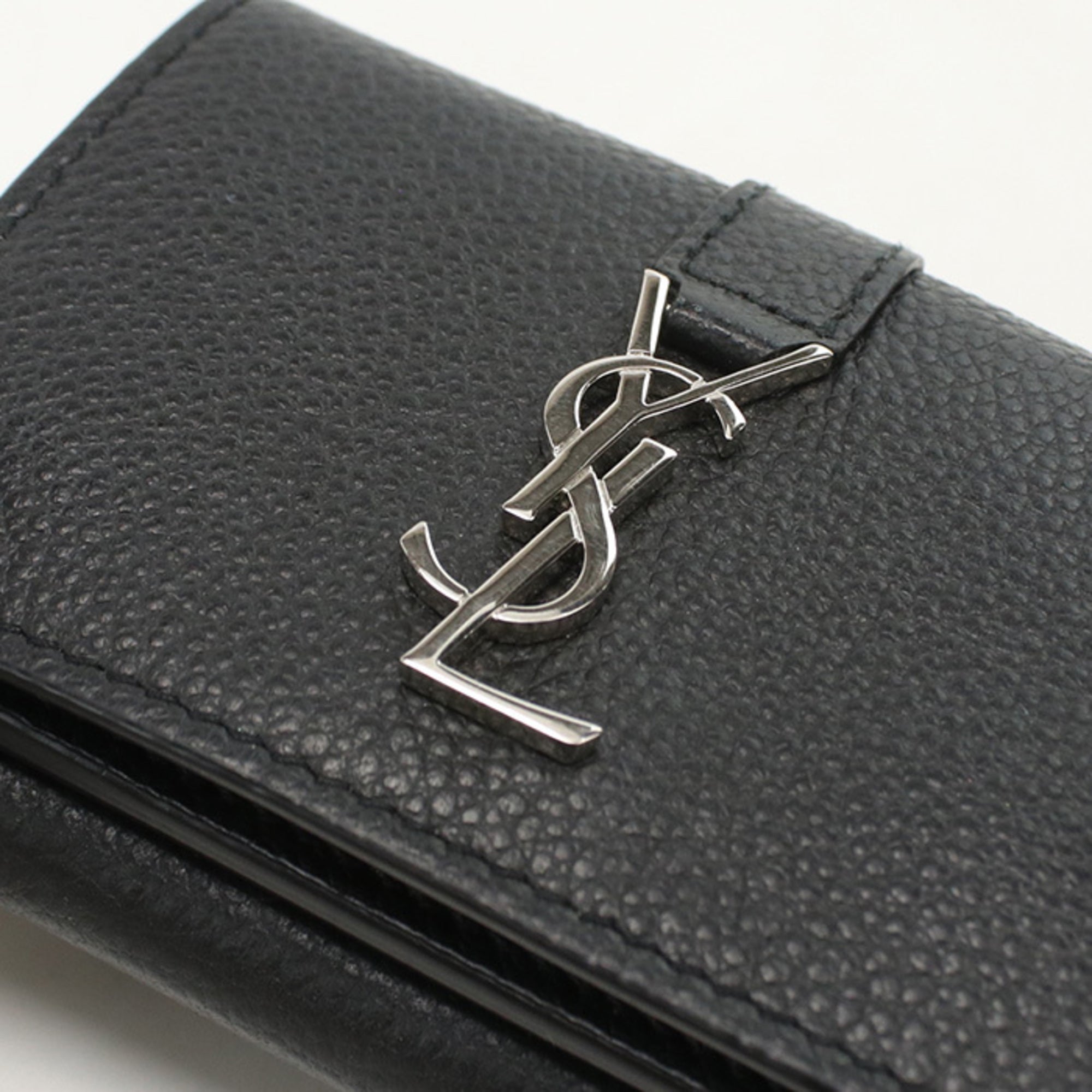 Saint Laurent Black Leather Wallet (Tri-Fold) (Pre-Owned)