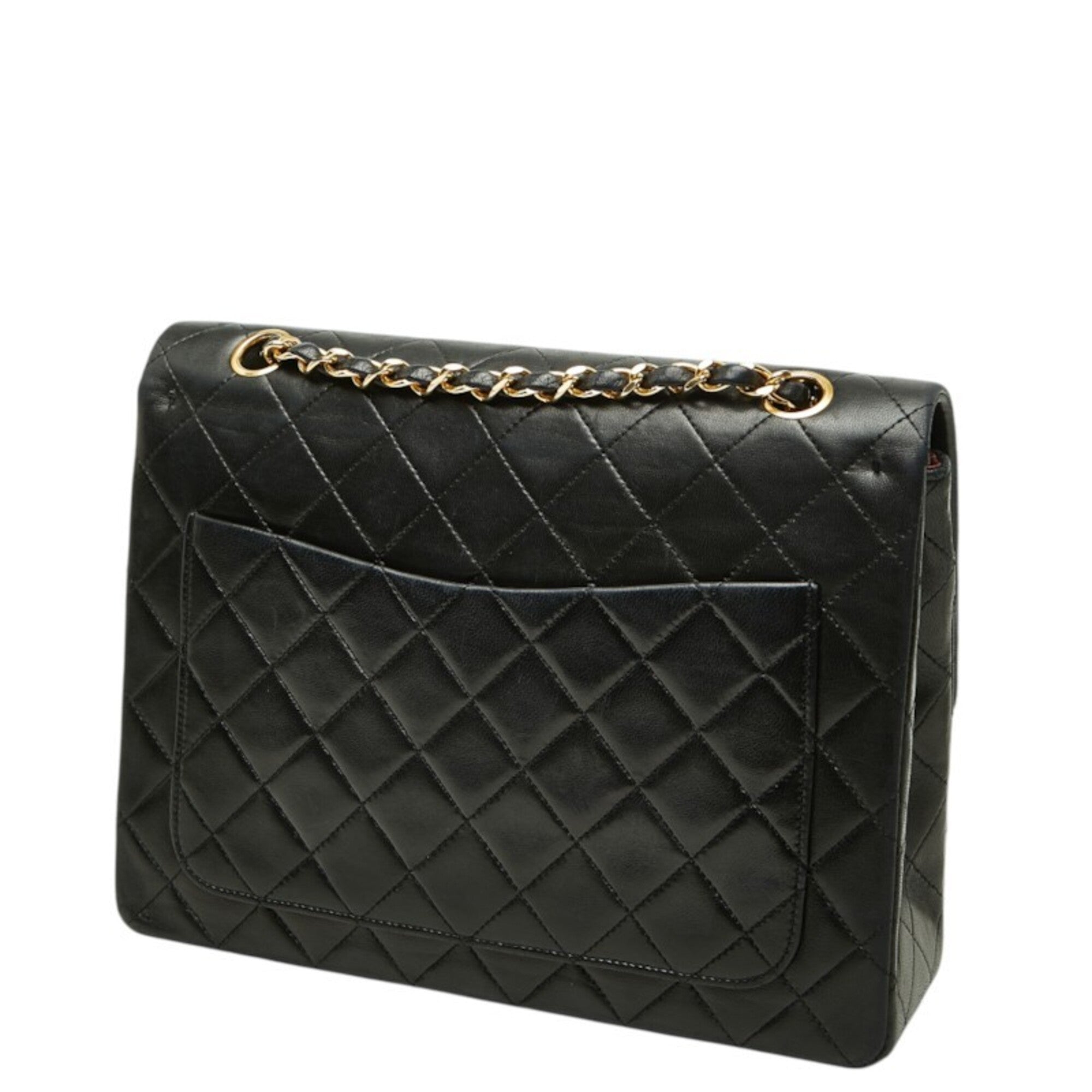 Chanel Black Leather Shoulder Bag (Pre-Owned)