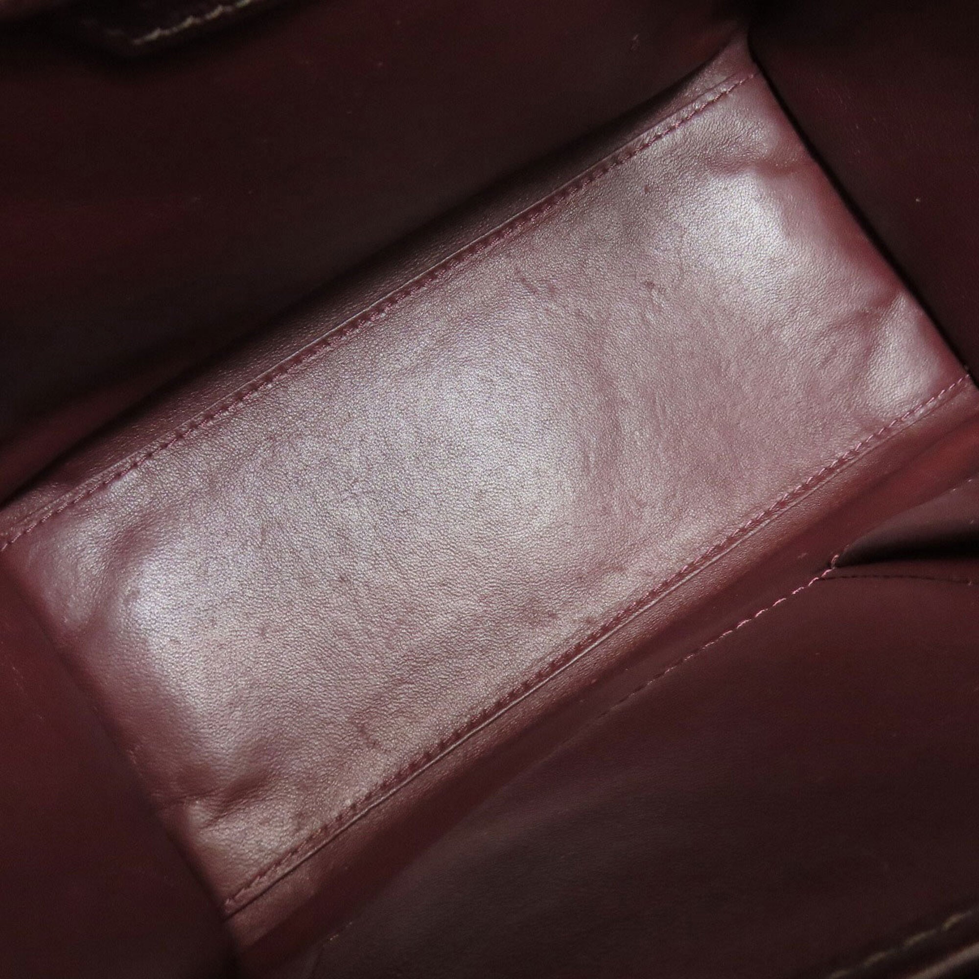 Celine Black Bordeaux Brown Leather Tote Bag (Pre-Owned)