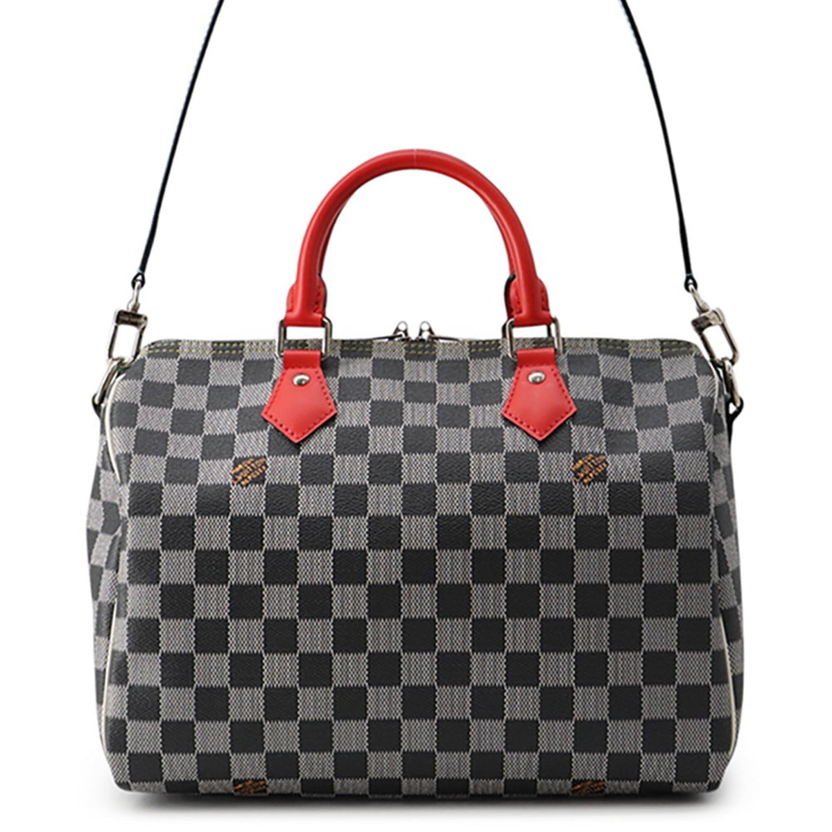 Louis Vuitton Multi-Color Noir White Damier Canvas Handbag Shoulder Bag (Pre-Owned)